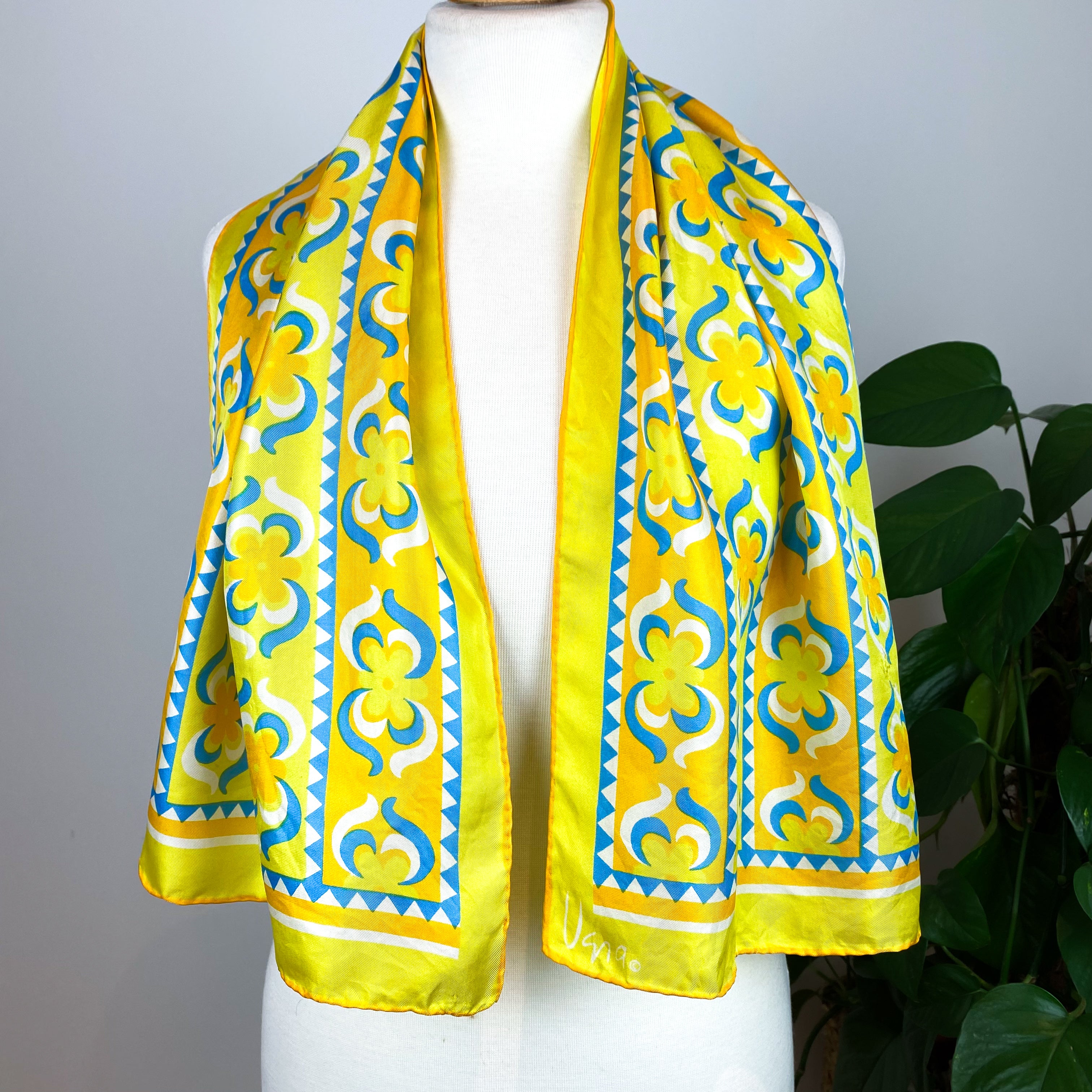 1970s Vera Neumann Vintage Silk Scarf