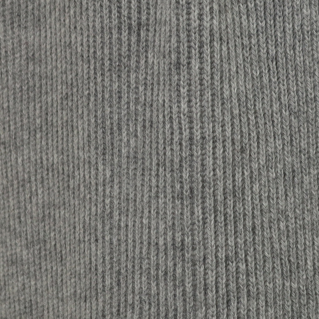 Brand New Scottish Ash Grey Rib Cashmere Scarf