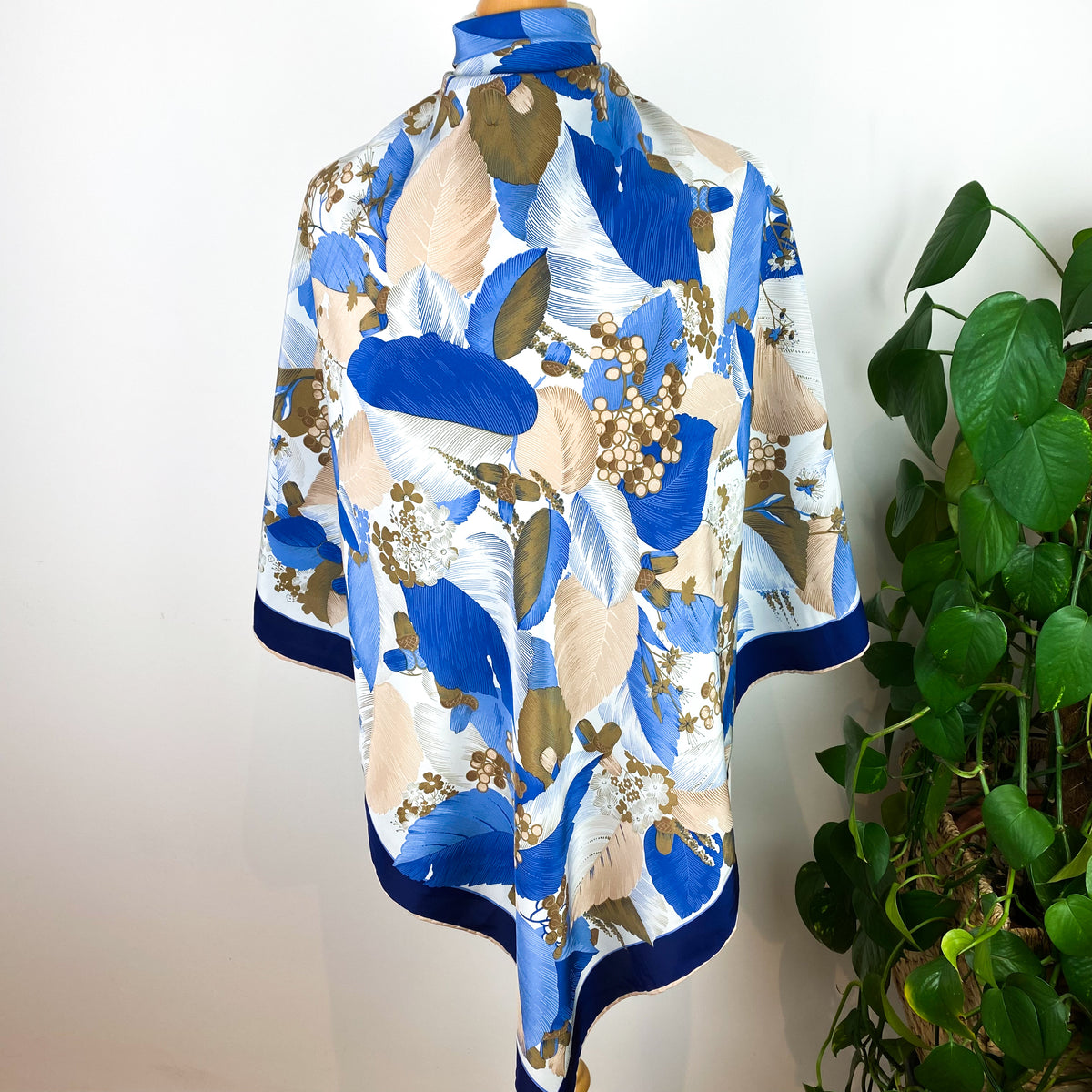1970s Allander Italian Silk Scarf