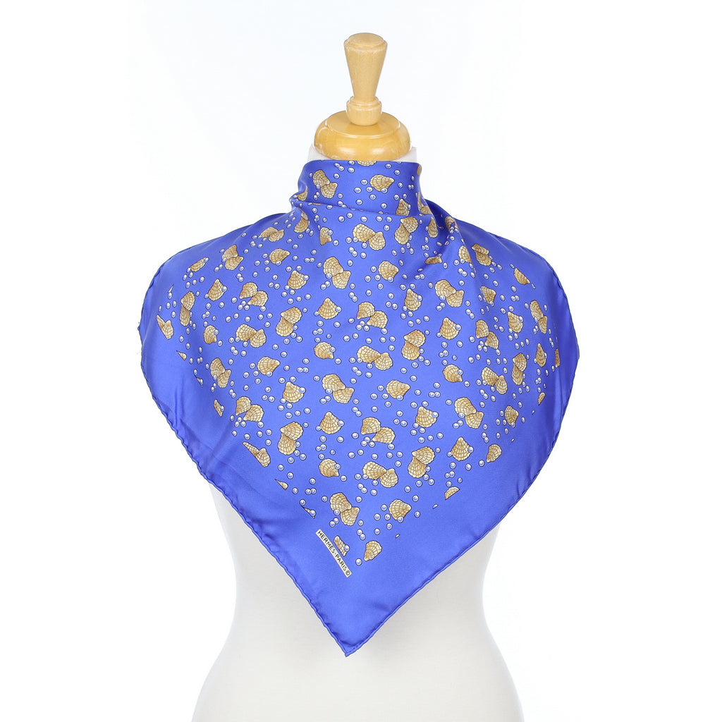 Hermès Seashells Nano Silk Scarf