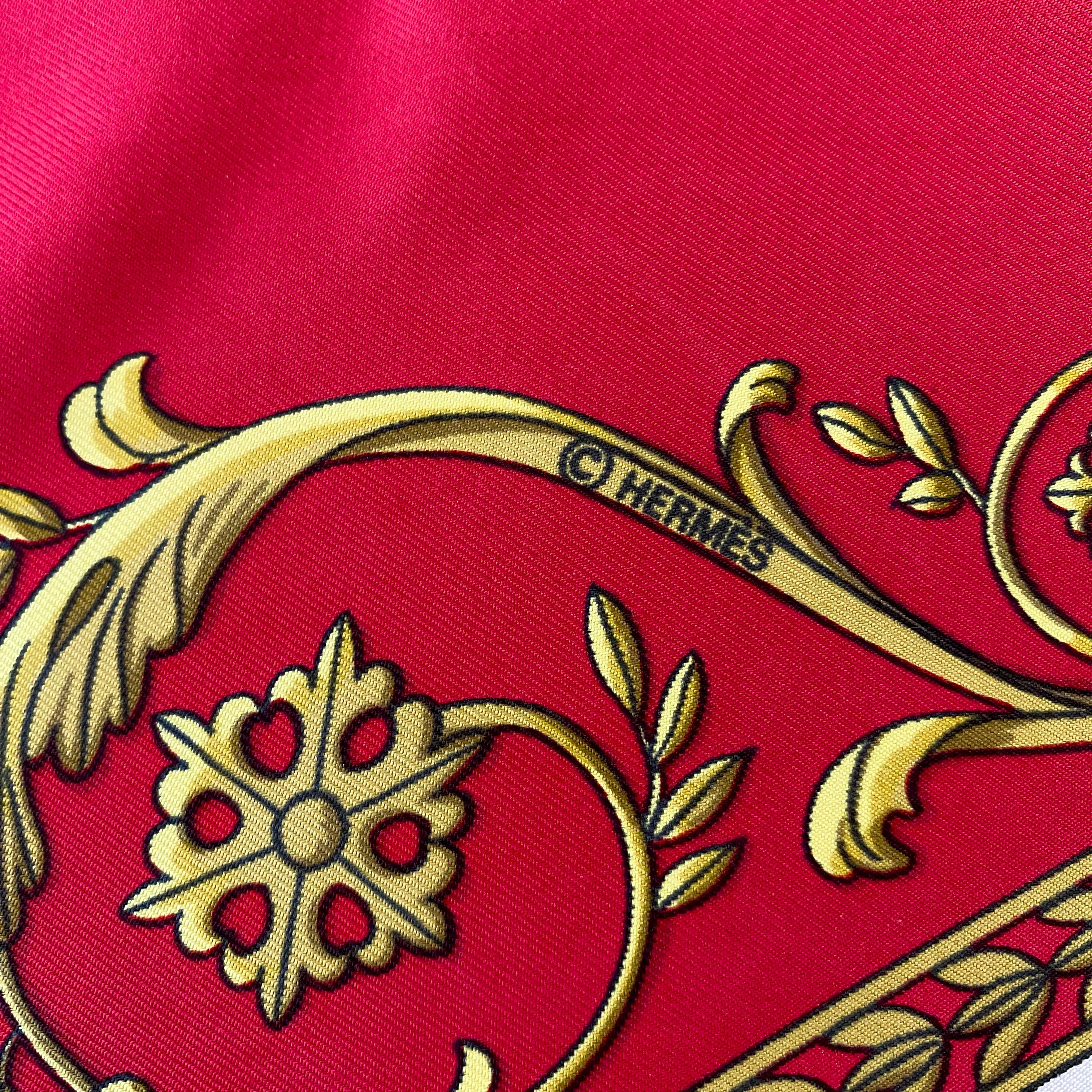 Hermès La Promenade De Longchamps Silk Scarf
