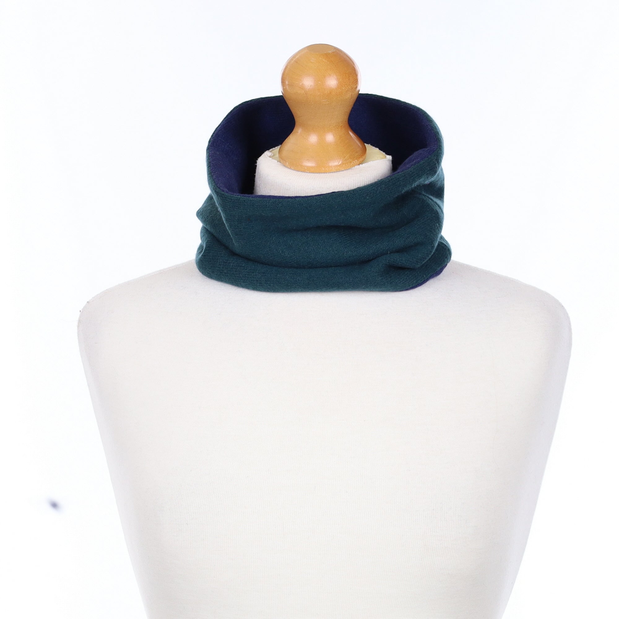 Forest Green and French Navy Neck Warmer