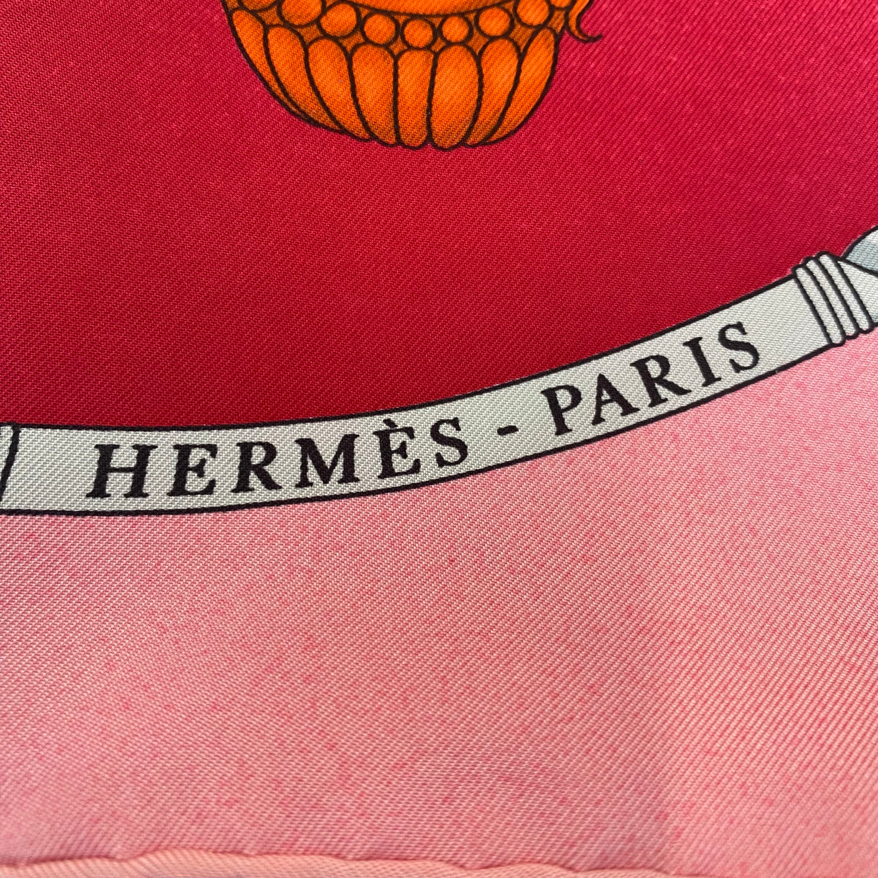 Hermès Les Folies Du Ciel Silk Scarf Quite Rare