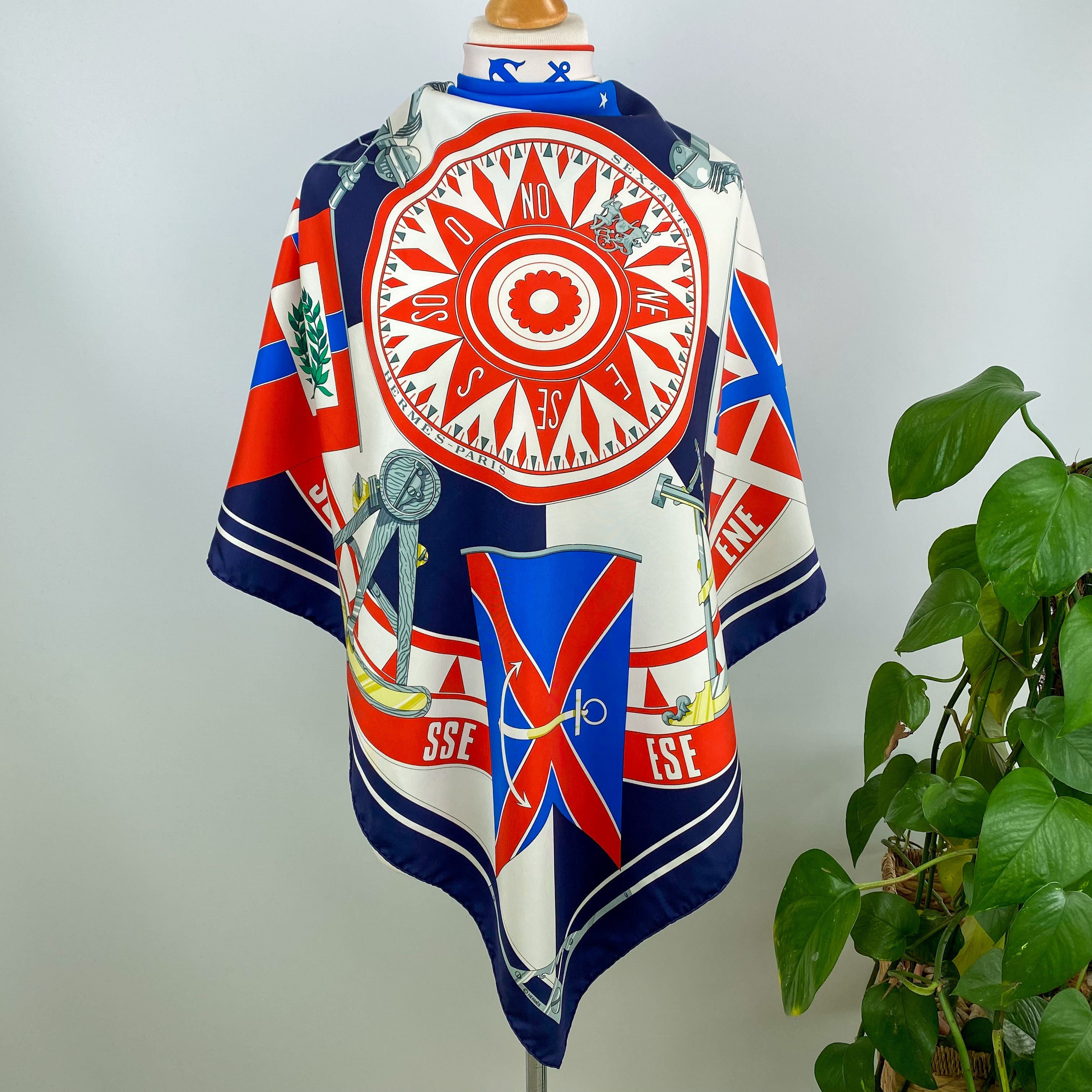 Hermès Sextants Silk Scarf