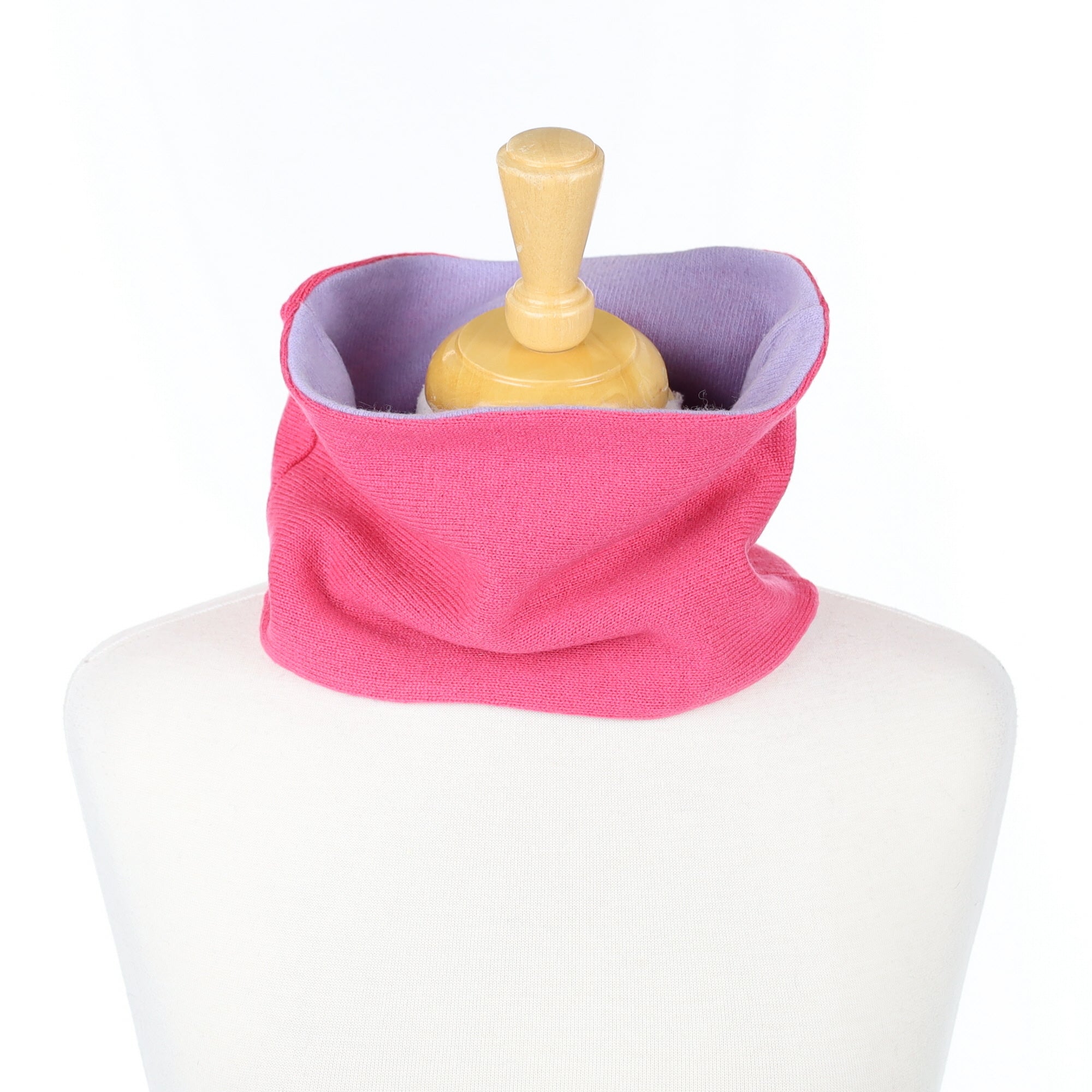 Lupin Pink and Purple Neck Warmer