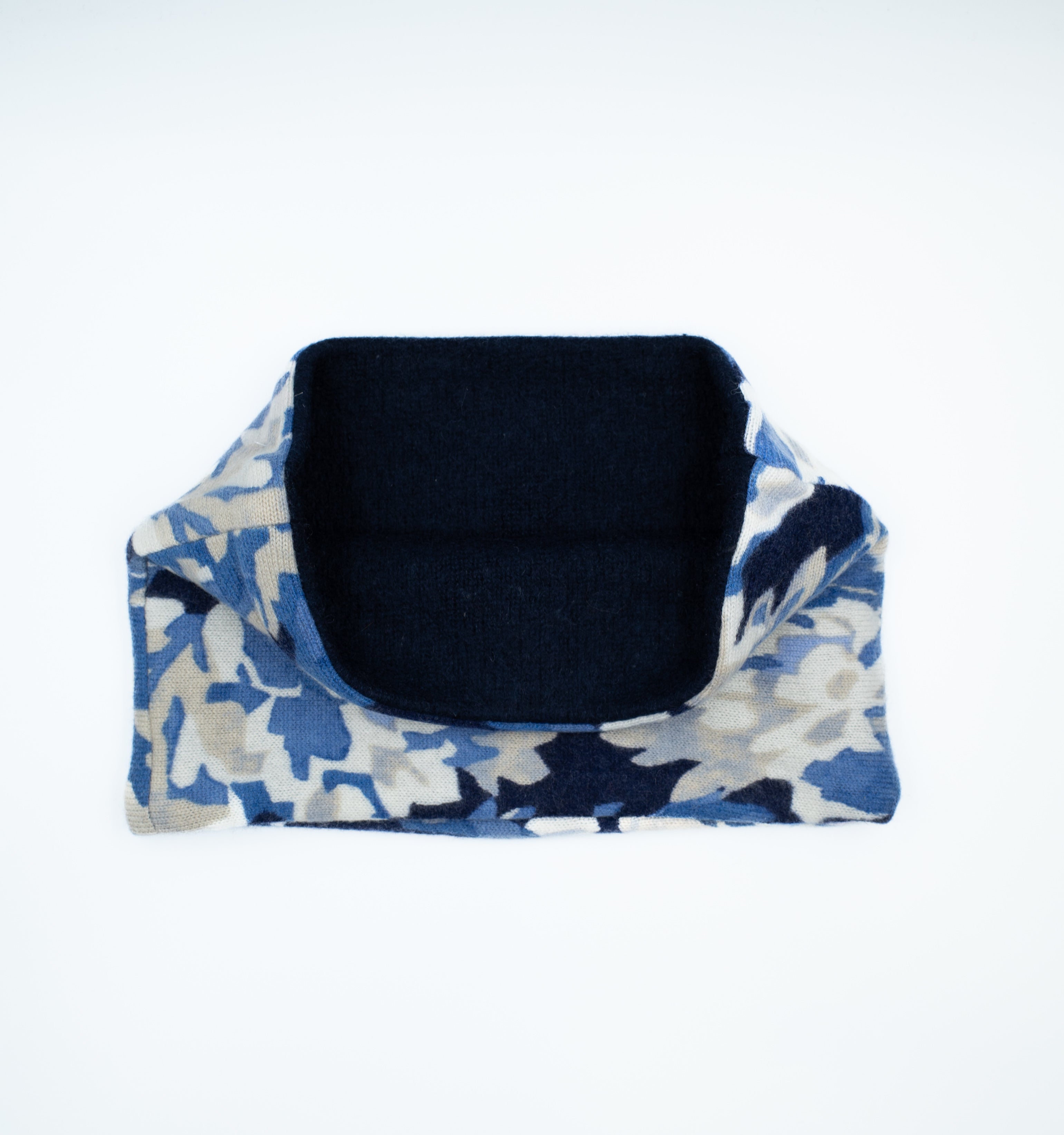 Blue and Navy Floral Neck Warmer
