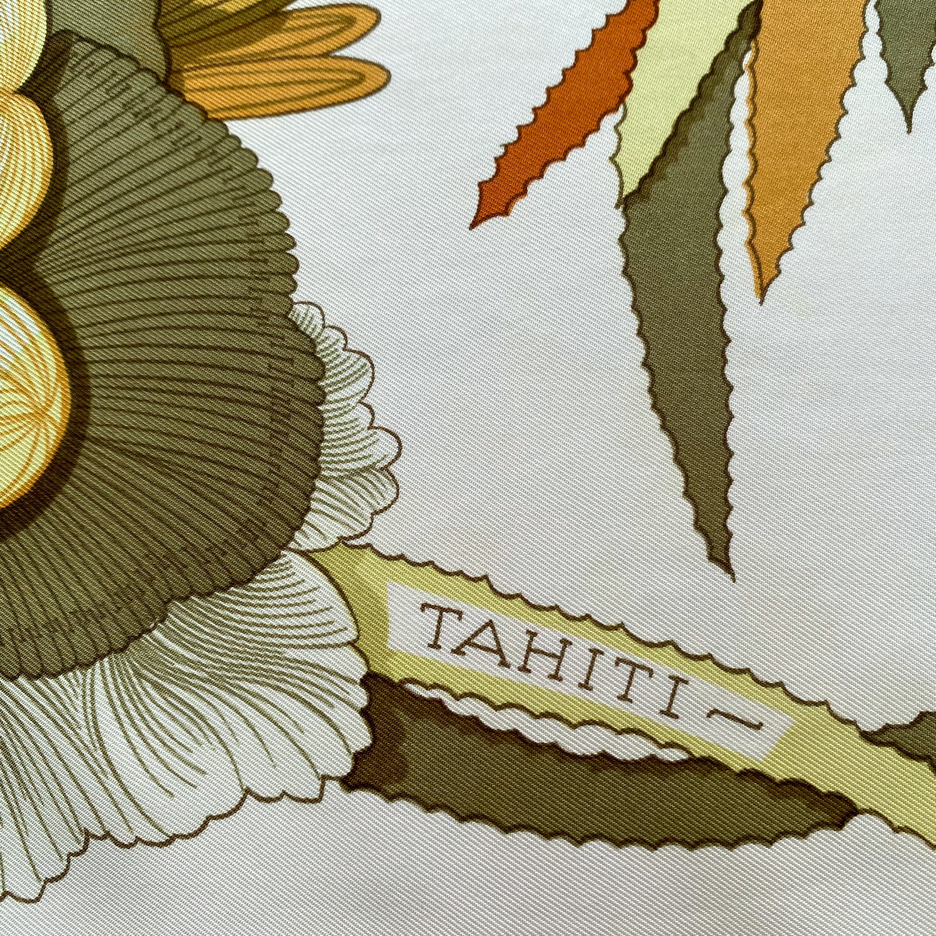Hermès Tahiti Vintage Silk Scarf