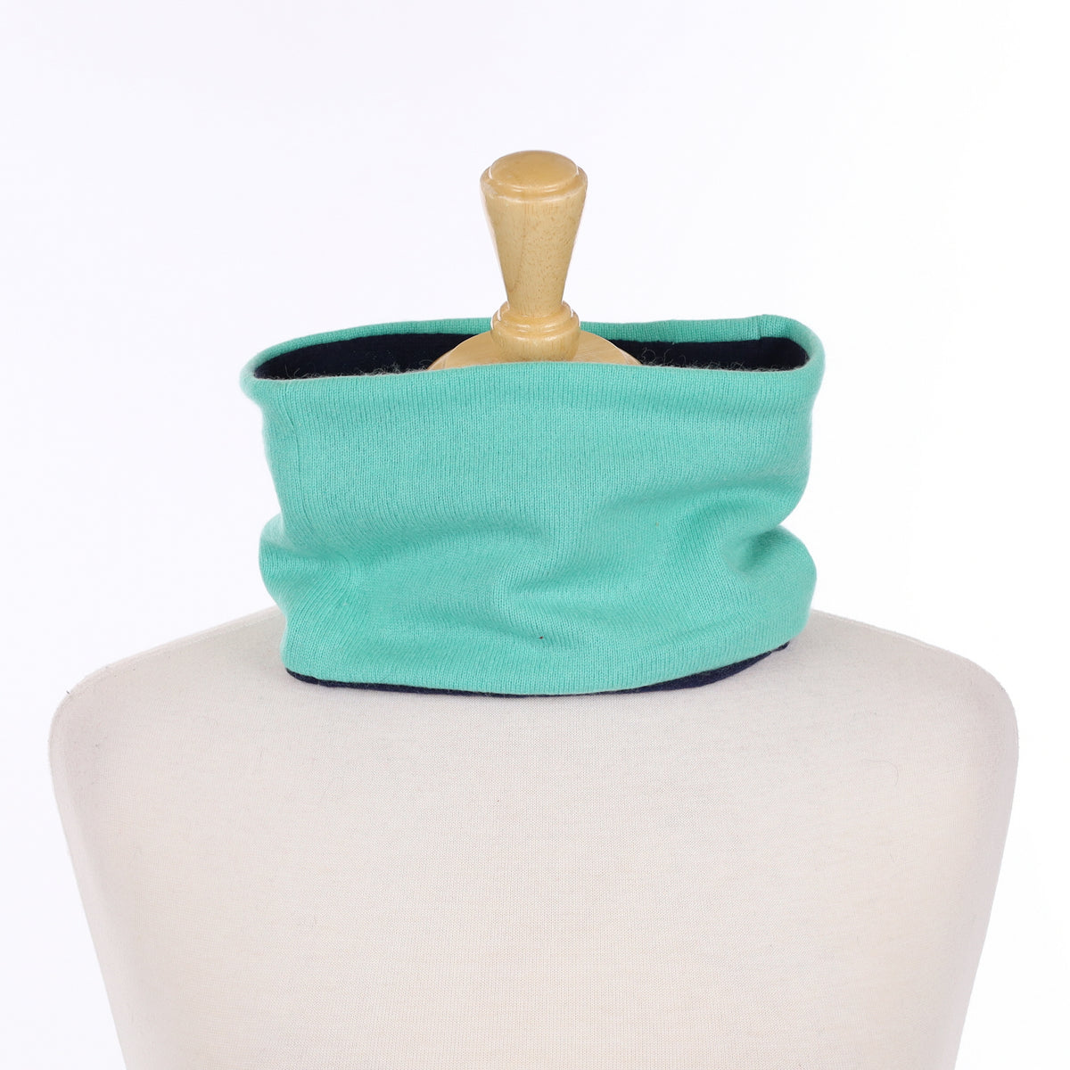 Deep Mint and Navy Neck Warmer