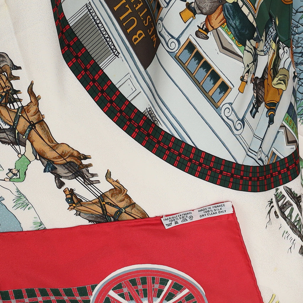 Hermès L’Hiver en Poste Silk Scarf