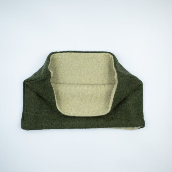 Men’s Dark Khaki and Pale Green Neck Warmer