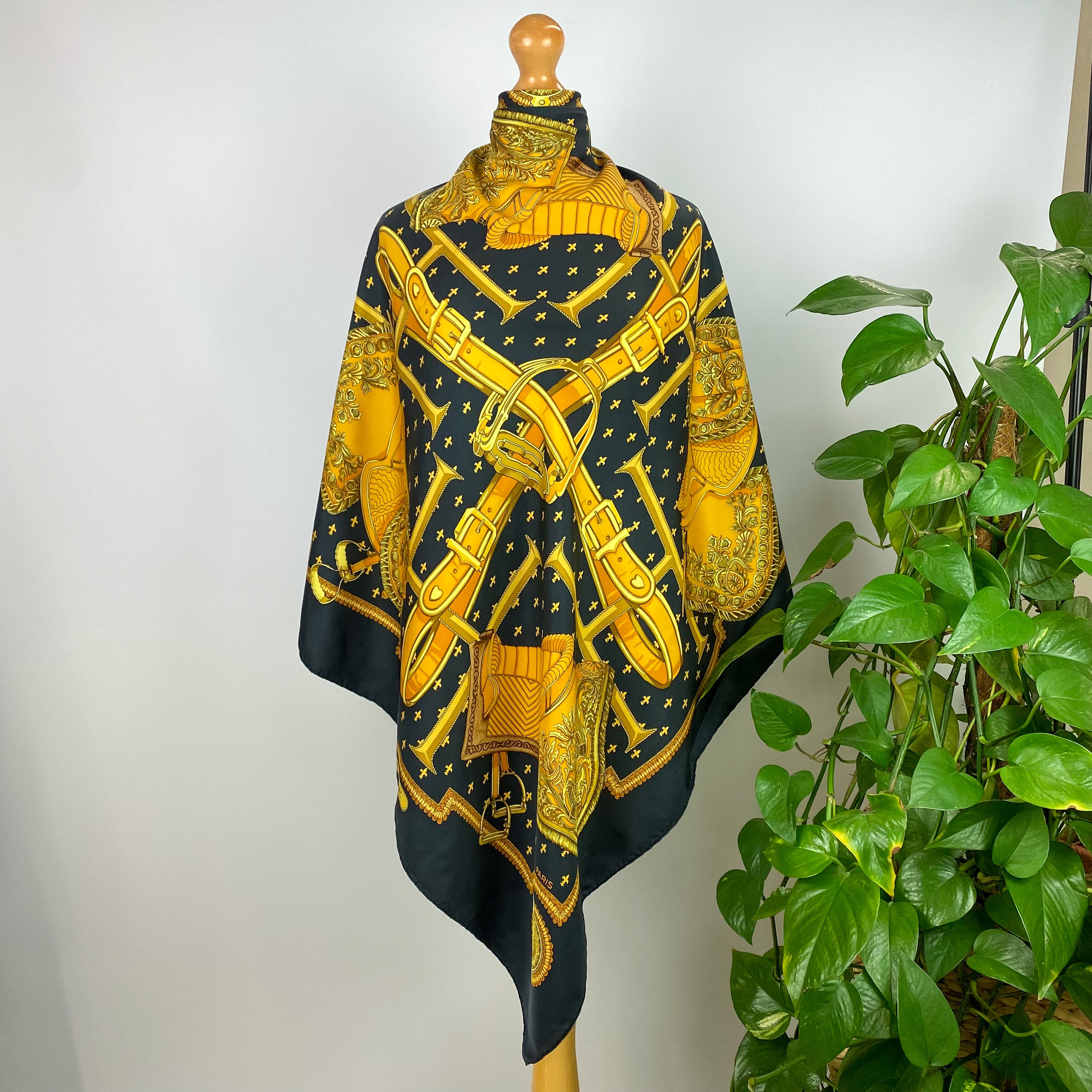 Hermès Selles a House 1967 Silk Scarf