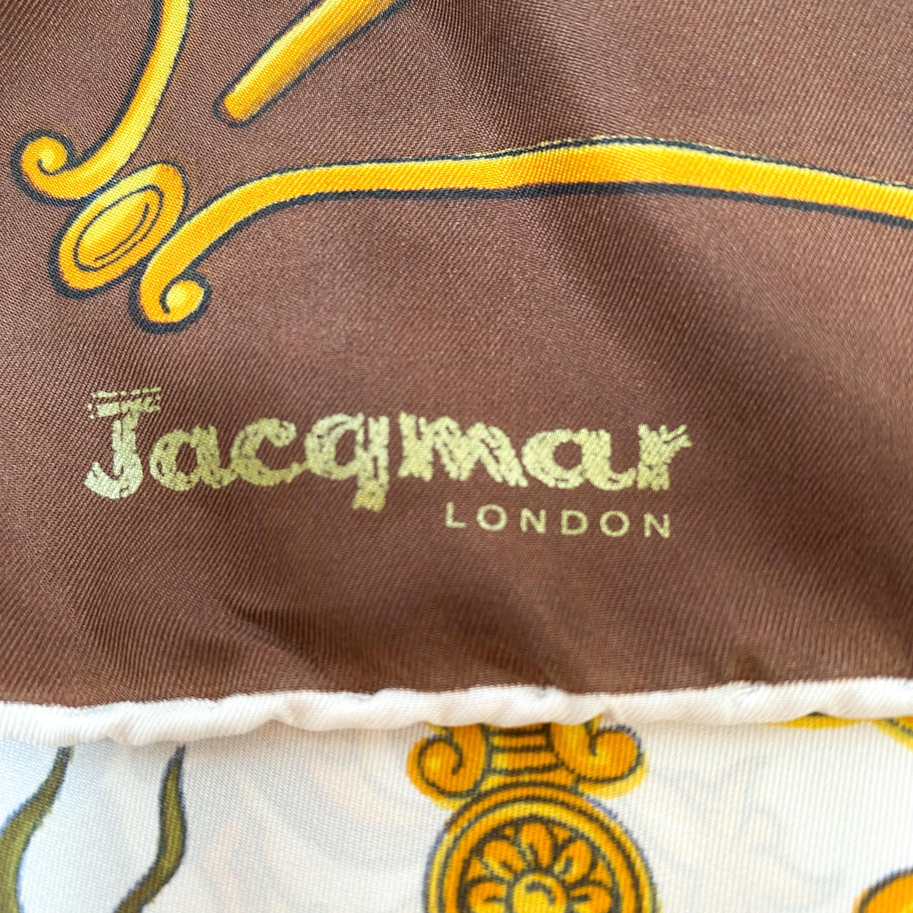 1970s Jacqmar Vintage Silk Scarf