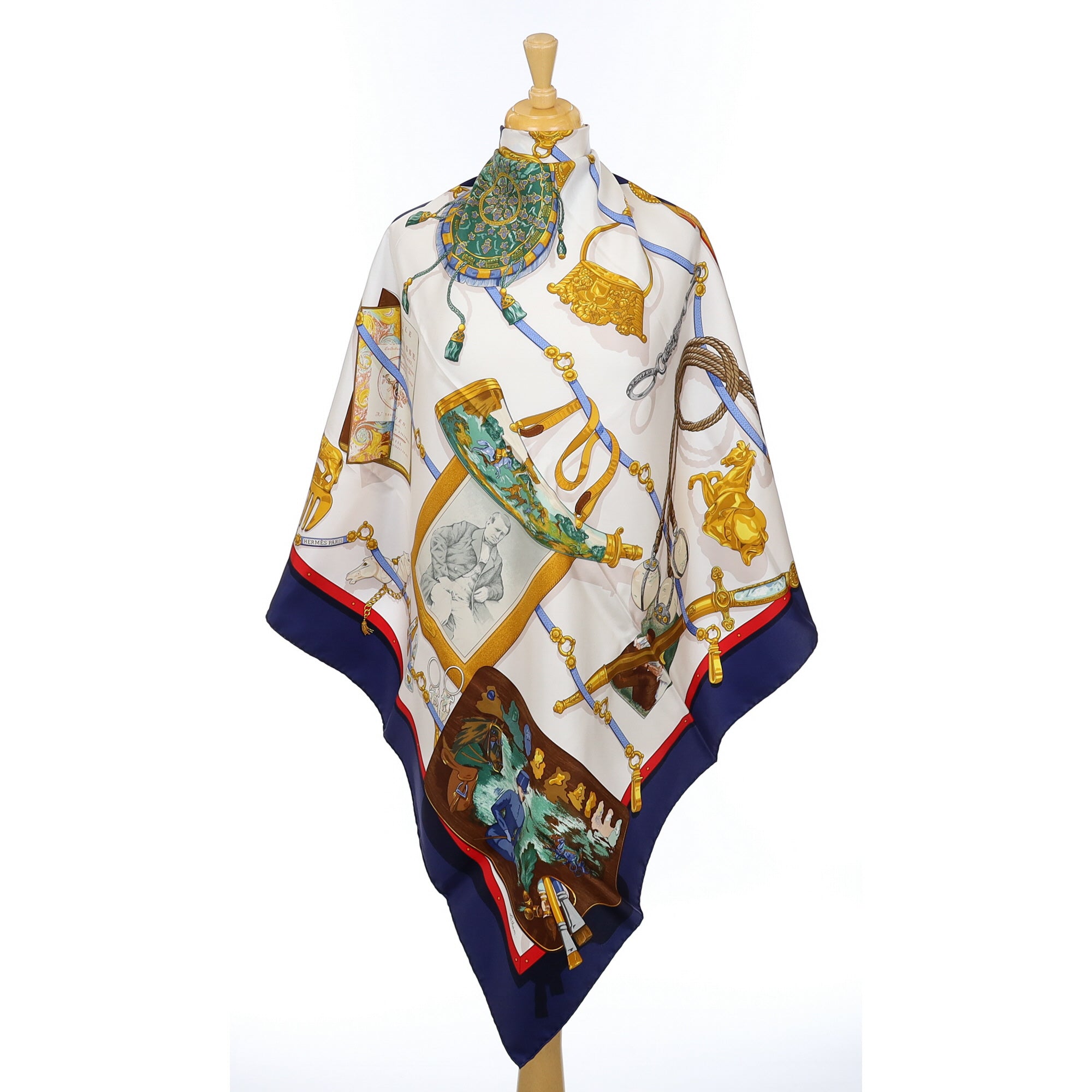 Brand New Boxed Hermès Mémoire d’Hermès Silk Scarf
