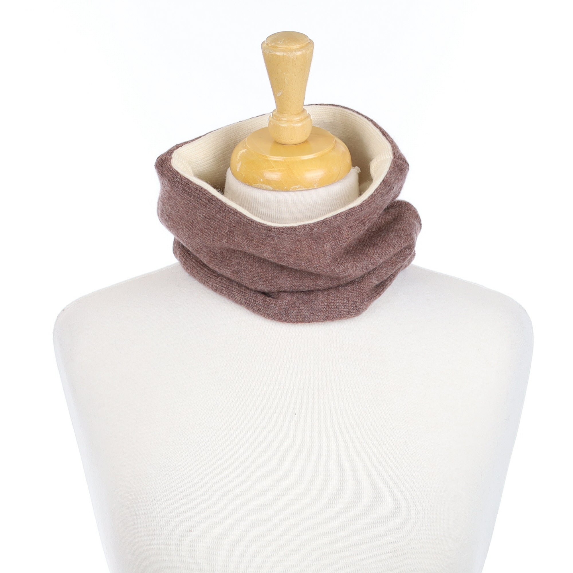 Mocha Brown and Vanilla Neck Warmer