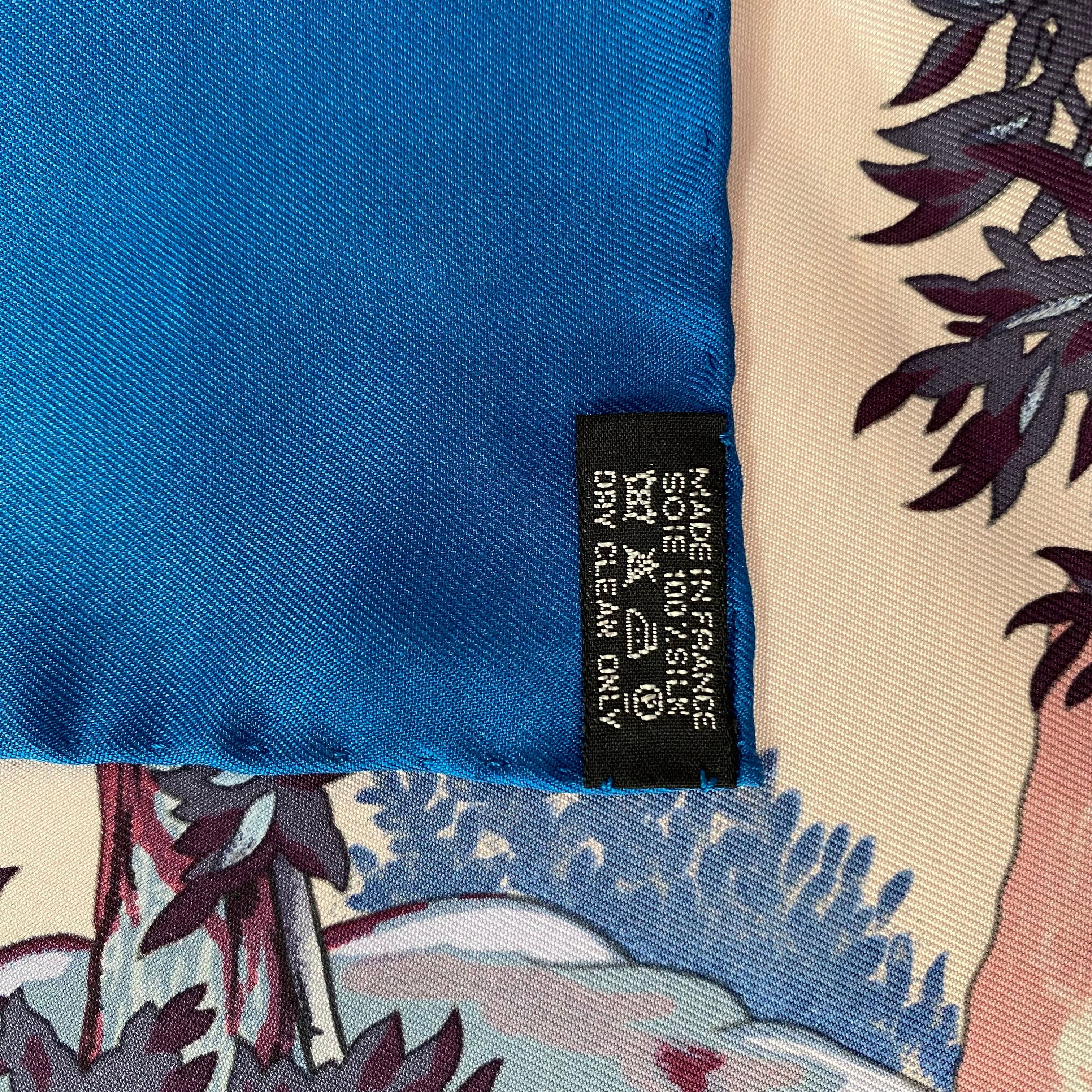 Brand New Boxed Hermès Sichuan Silk Scarf