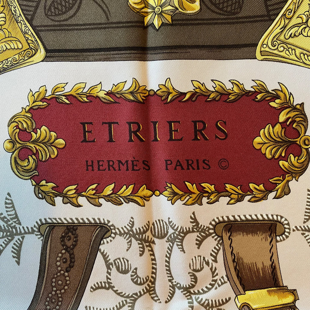 Hermès Etriers Silk Scarf