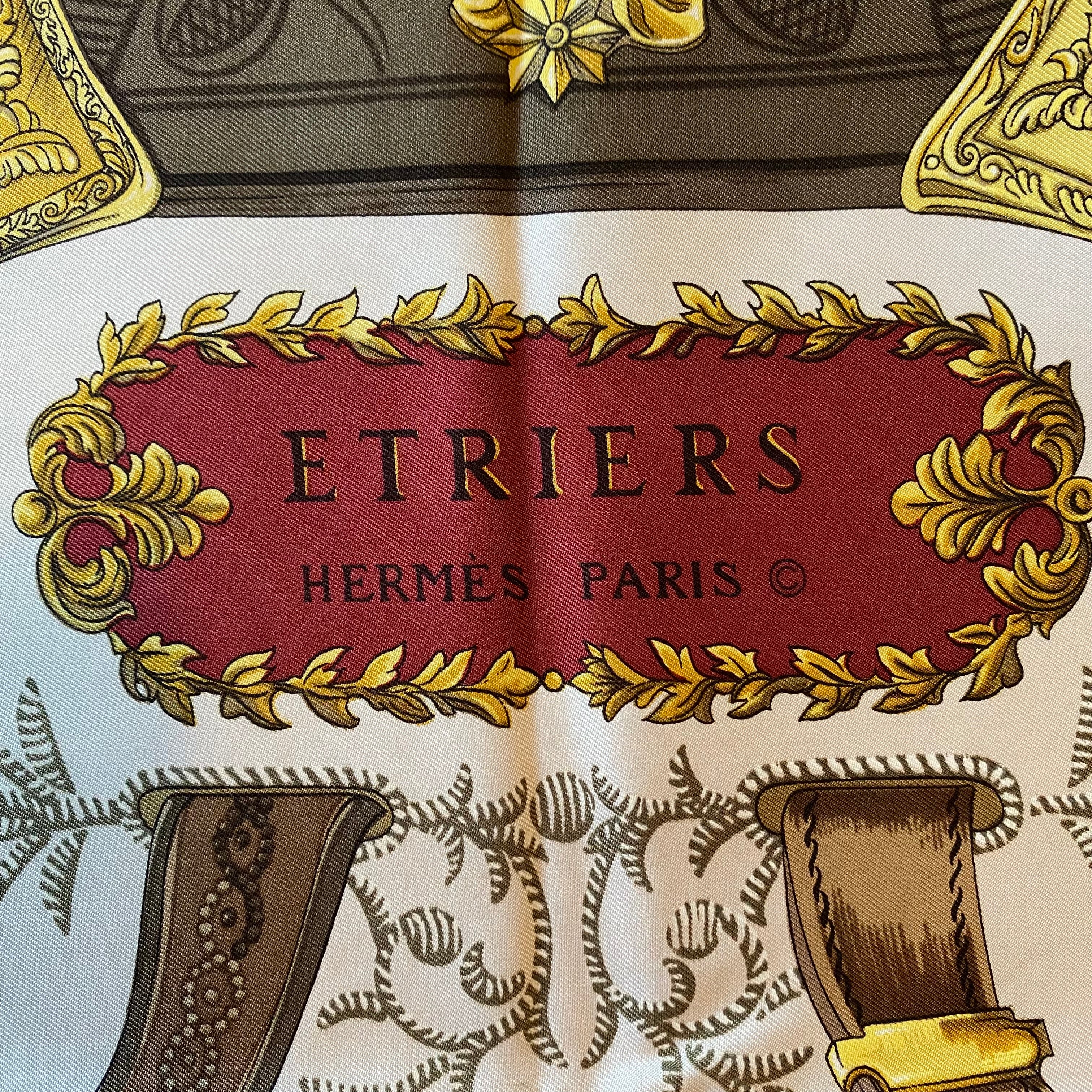 Hermès Etriers Silk Scarf