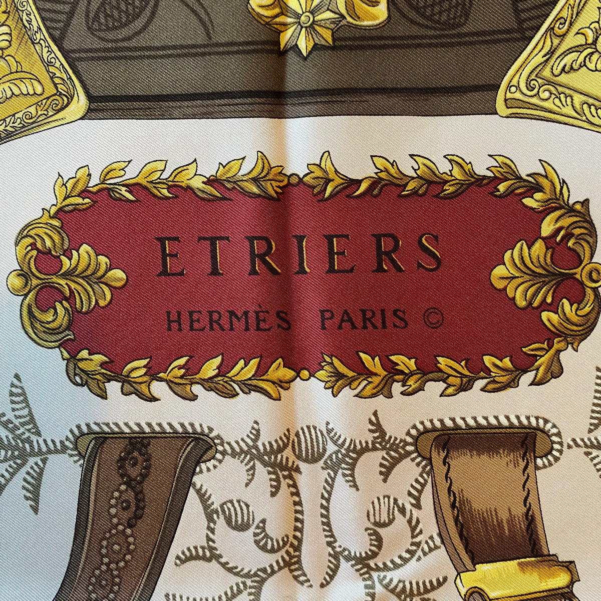 Hermès Etriers Silk Scarf