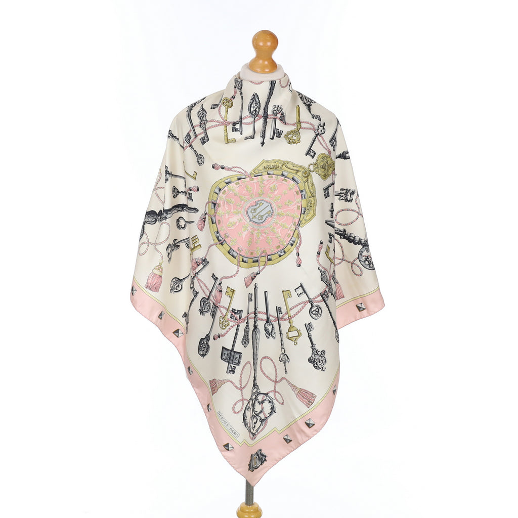 Hermès Les Clefs Silk Scarf