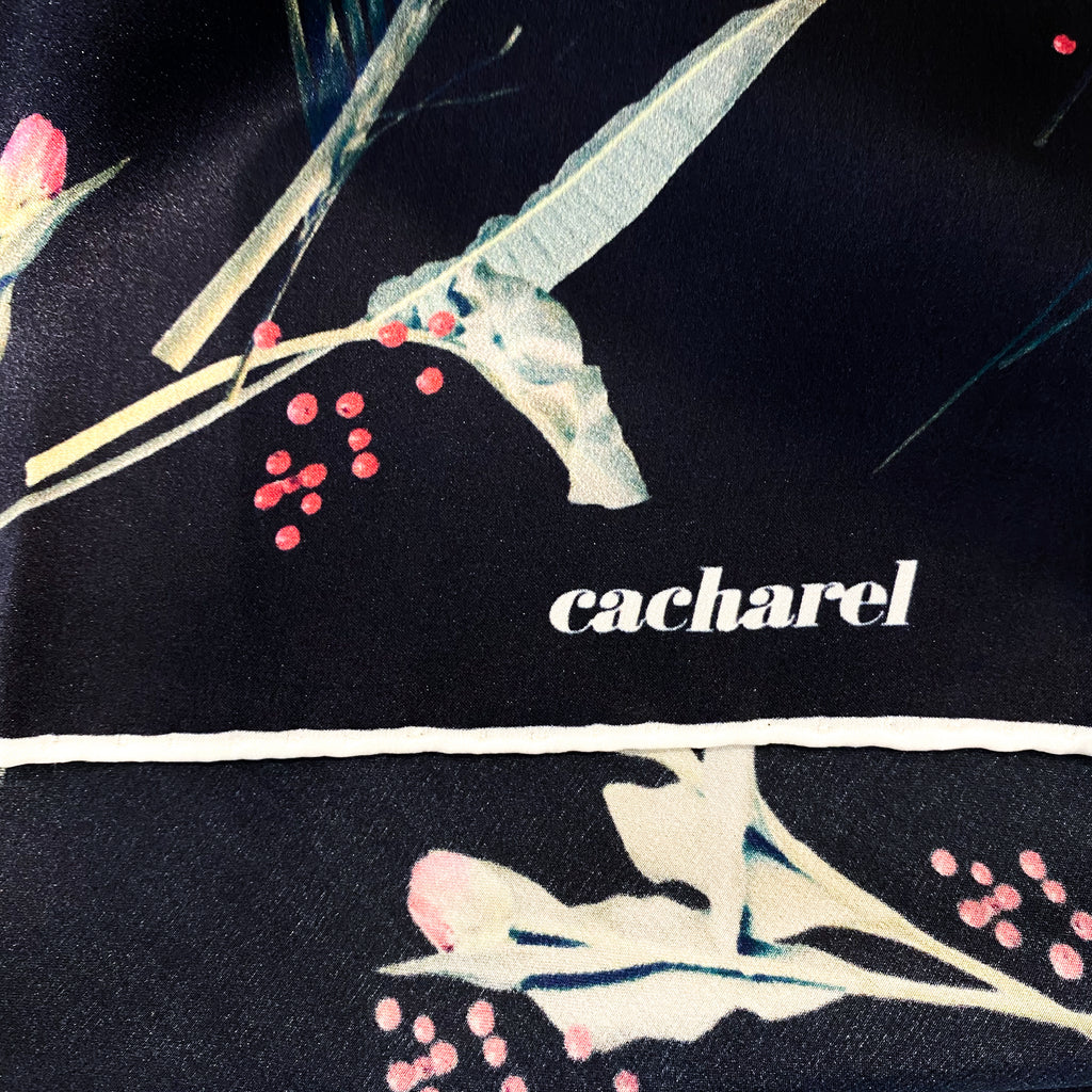 Cacharel Floral Vintage Silk Scarf