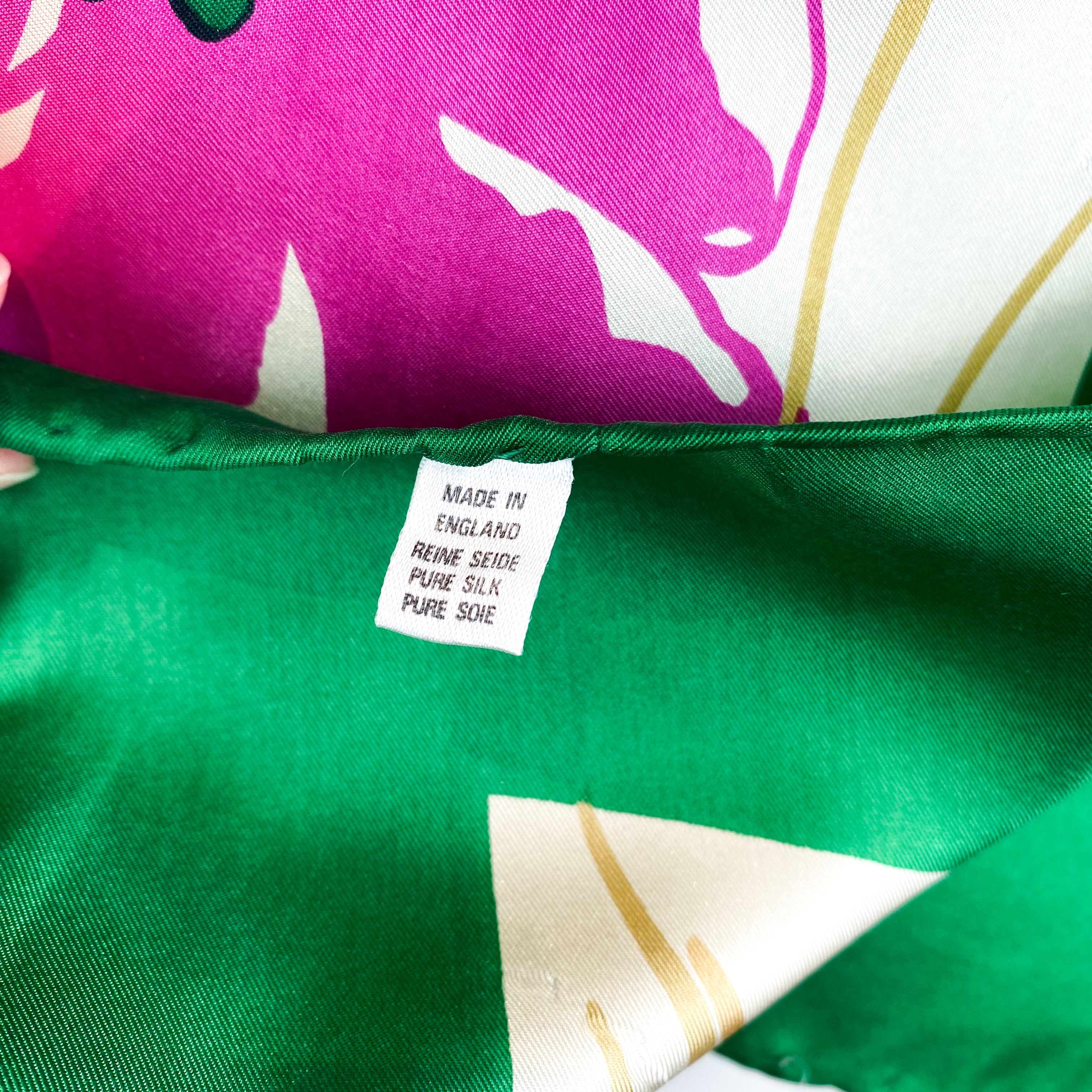 Mulberry Floral Vintage Silk Scarf