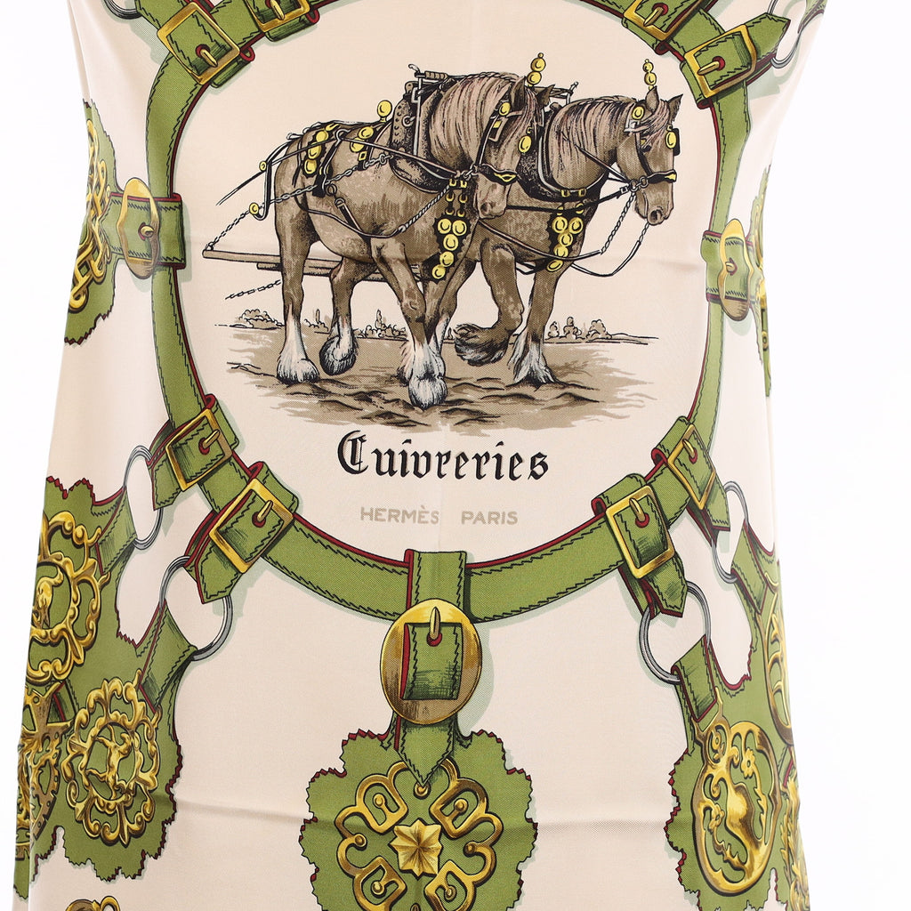 Pristine Hermès Cuiveeries Silk Scarf