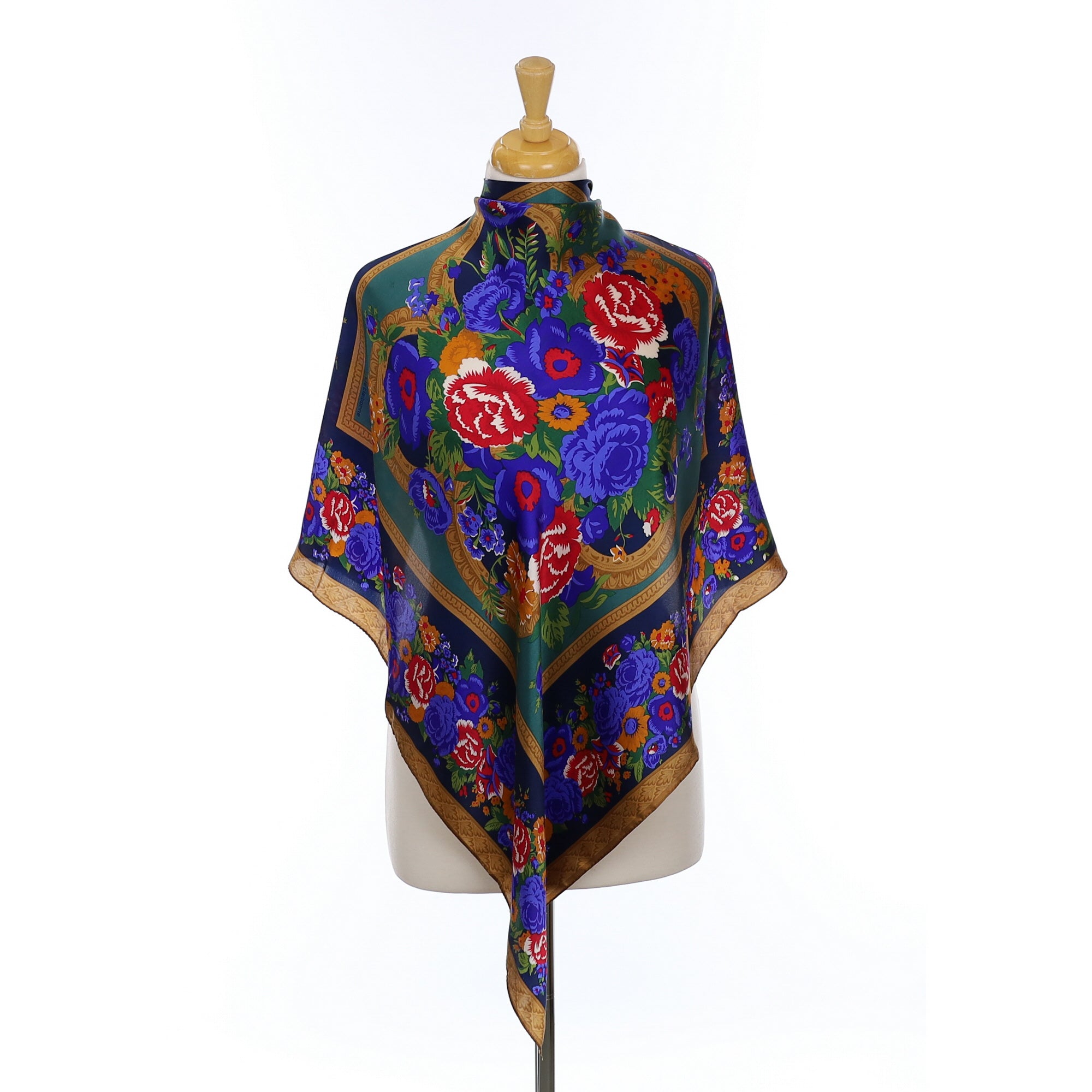 Liz Claiborne Floral Vintage Silk Scarf