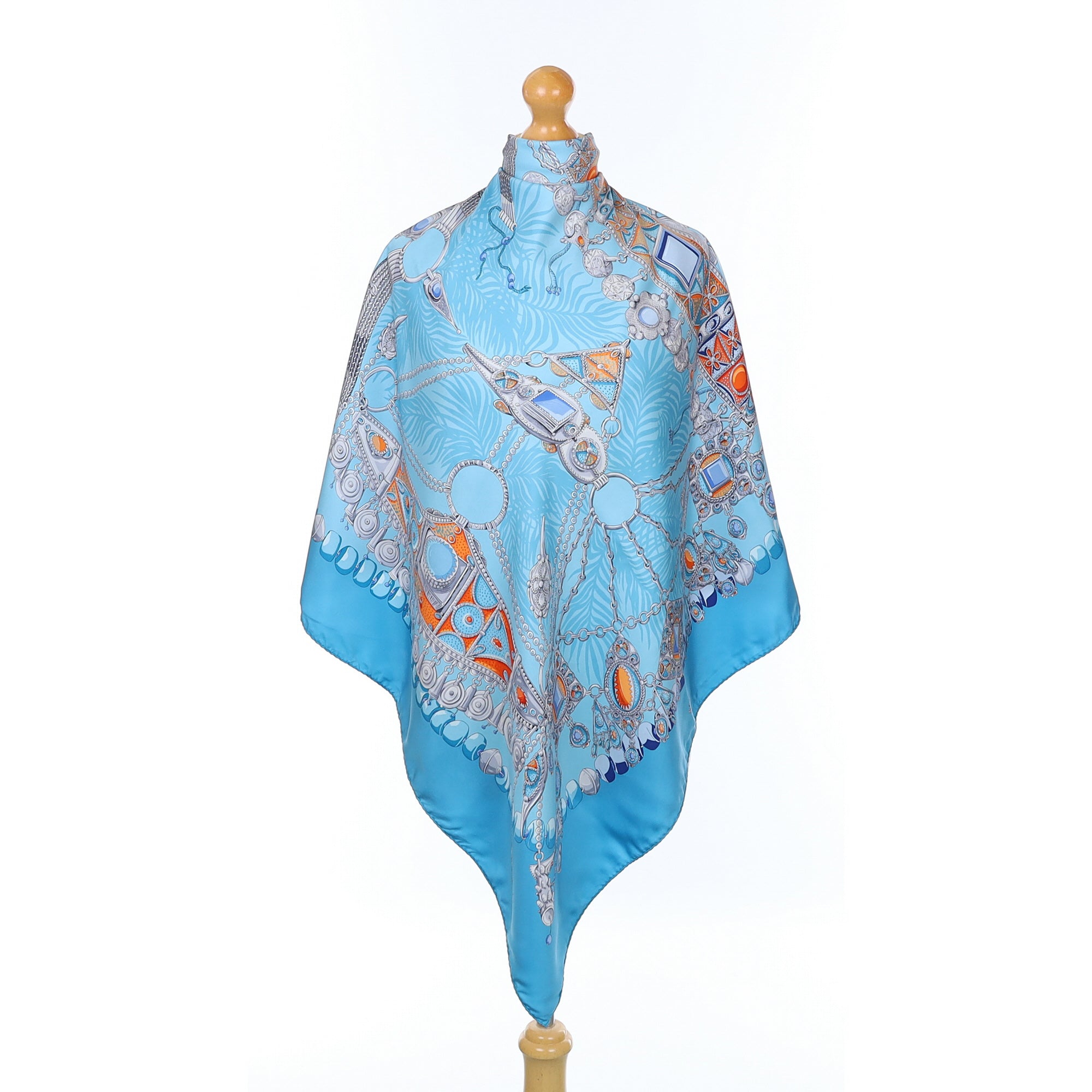 Boxed Hermès Terres Precieuses Silk Scarf Rare
