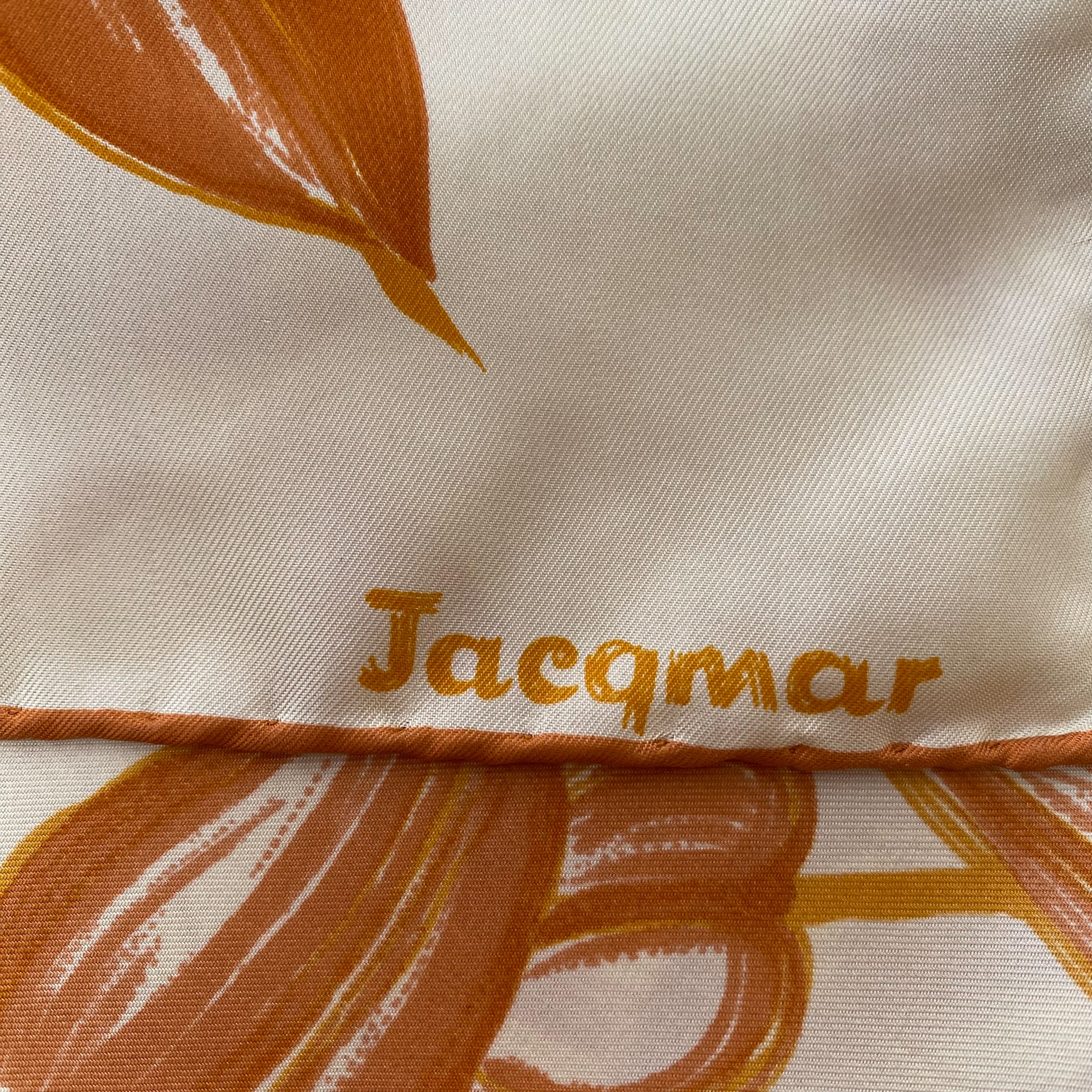 1960/70s Floral Jacqmar Vintage Silk Scarf