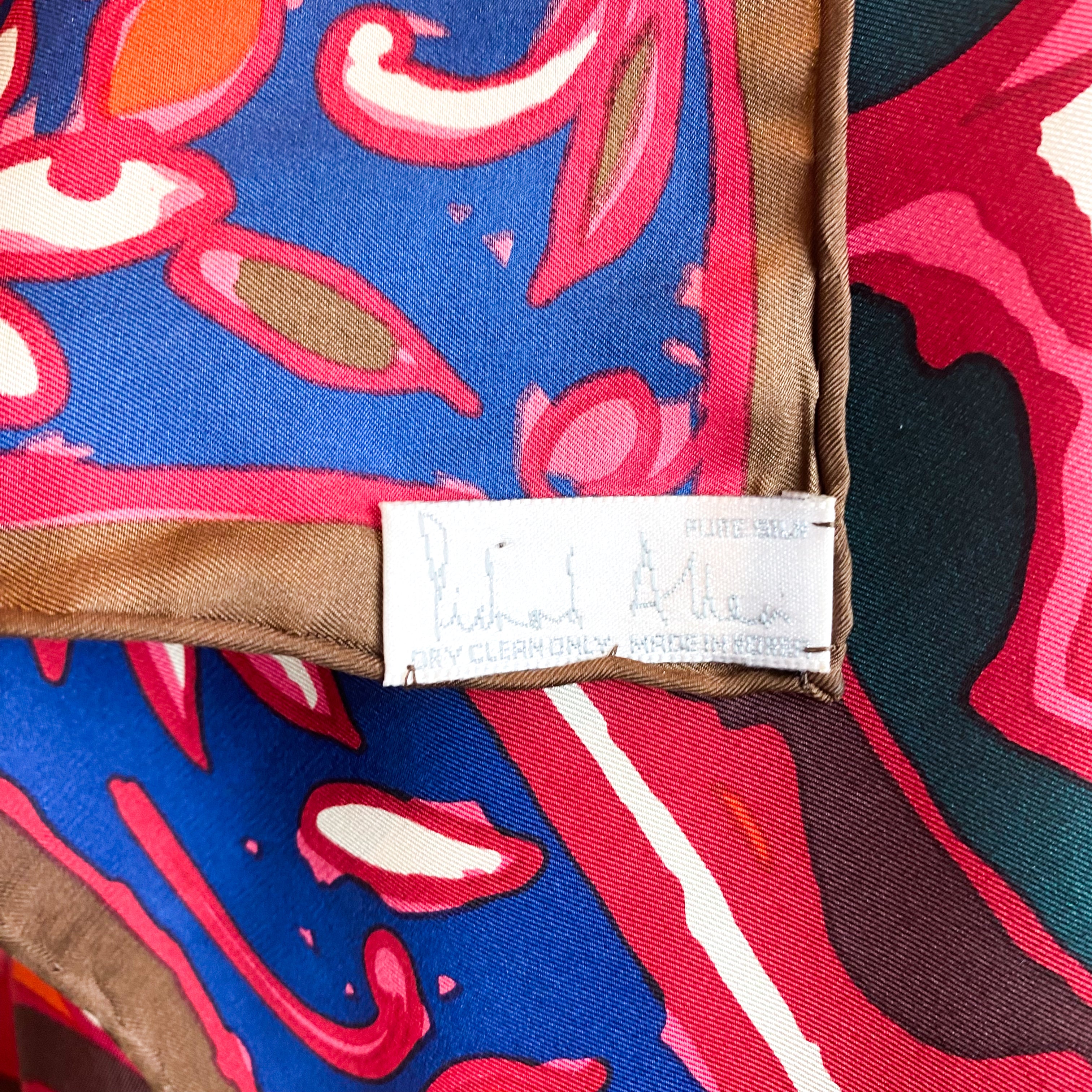 Stunning Richard Allan Silk Scarf