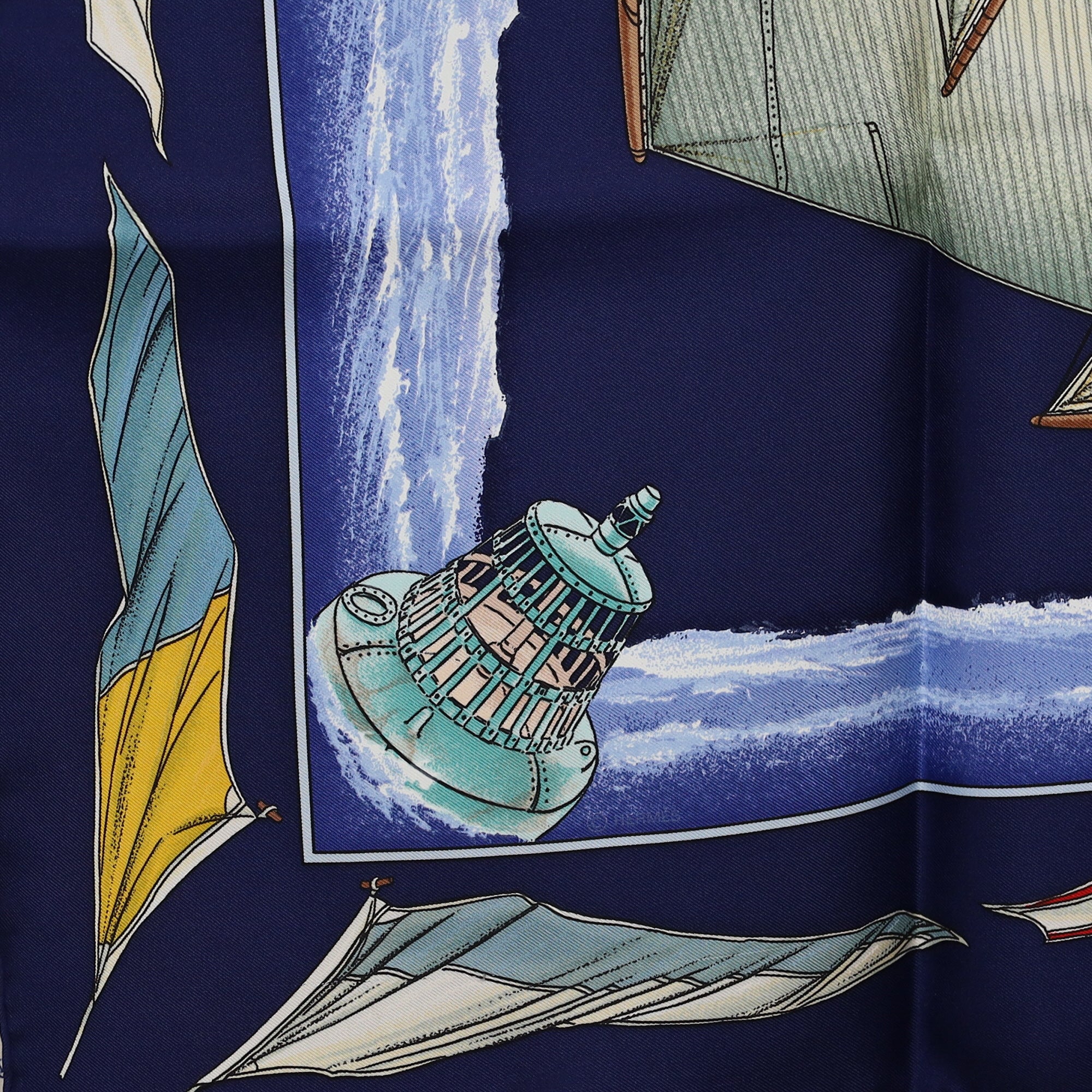 Brand New Boxed Hermès Vent Portant Silk Scarf