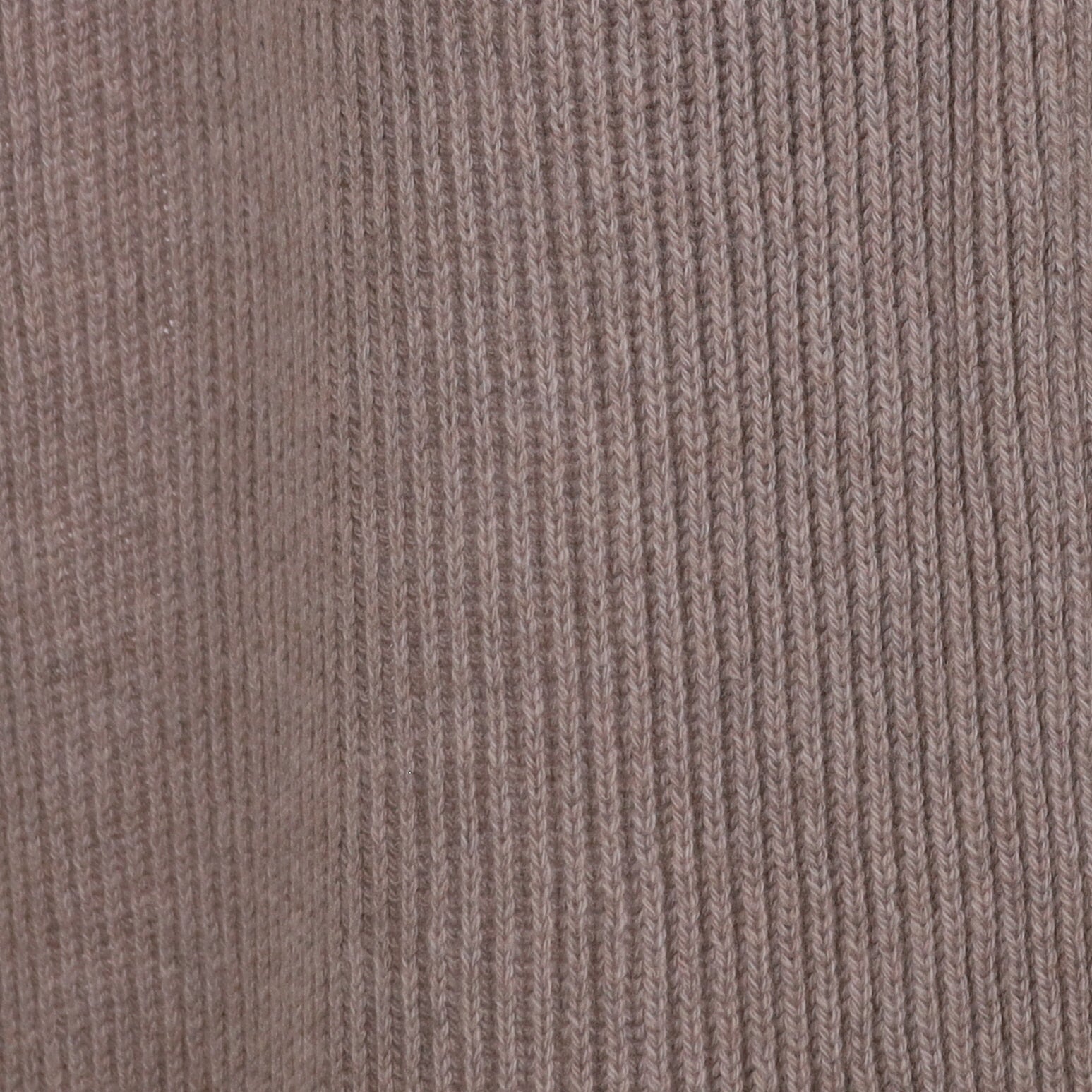 Brand New Scottish Mink Brown Rib Cashmere Scarf