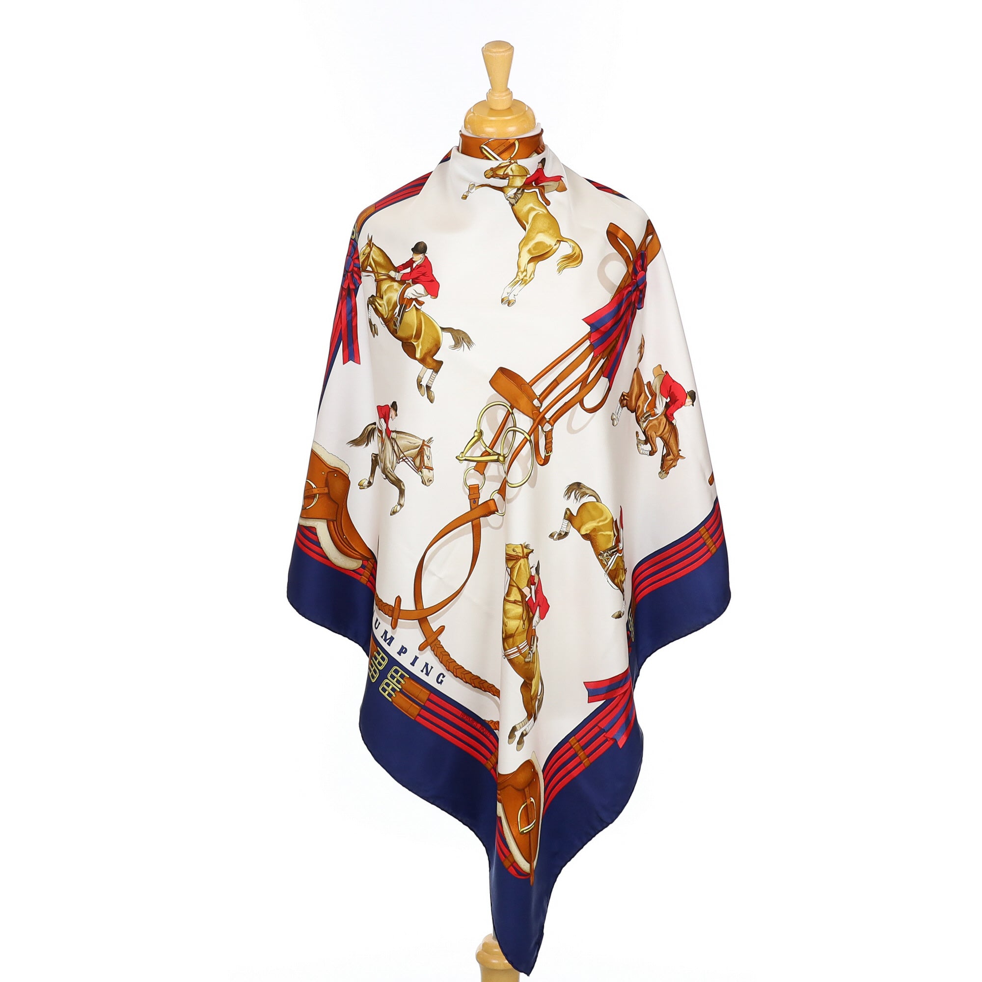 Immaculate Hermès Jumping Silk Scarf