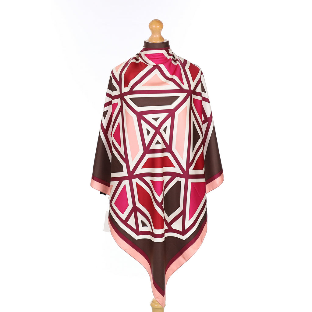 Brand New Tory Burch Geometric Silk Scarf