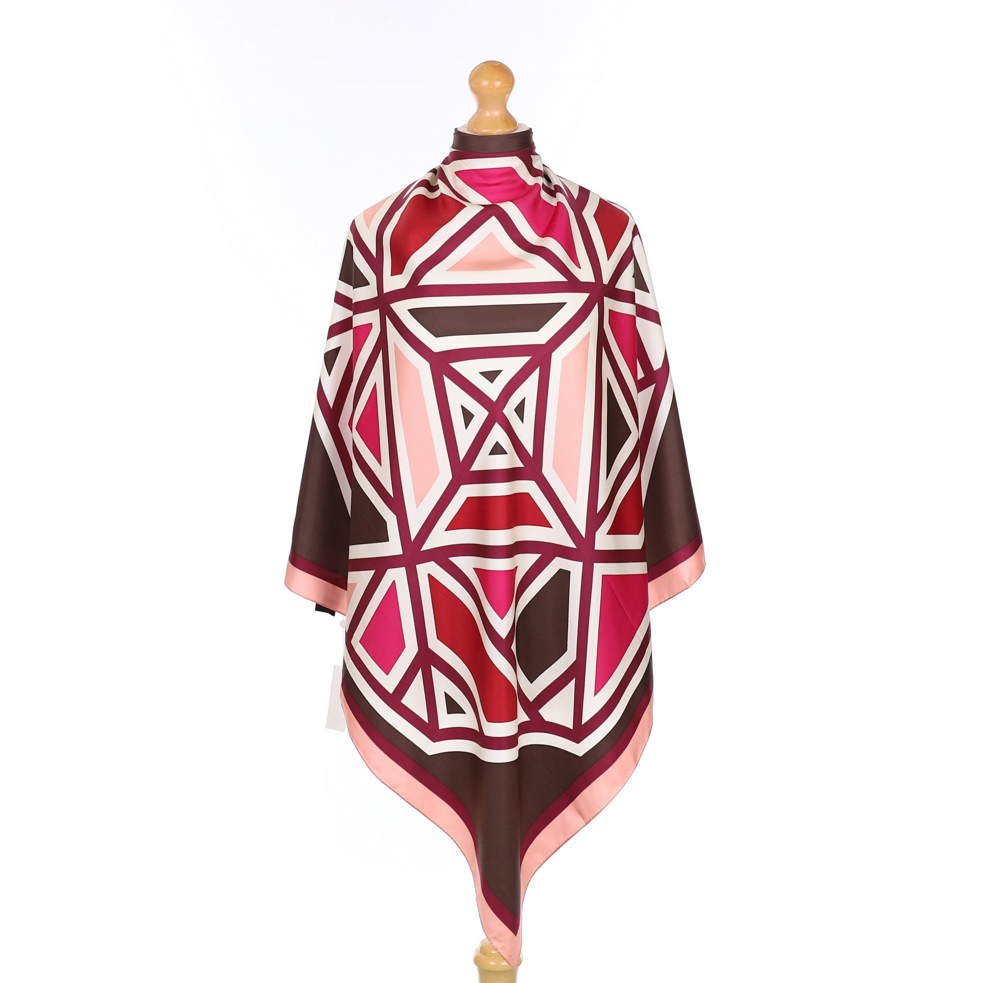 Brand New Tory Burch Geometric Octagon Silk Scarf