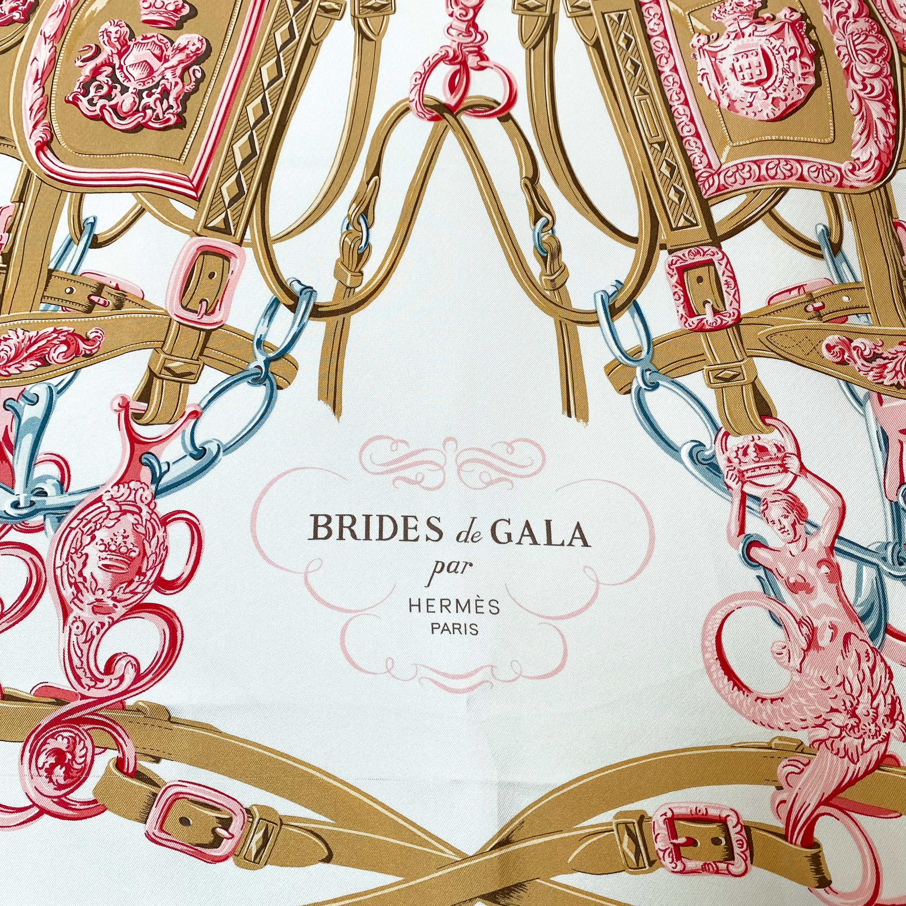 Pristine Boxed Hermès Brides de Gala Silk Scarf
