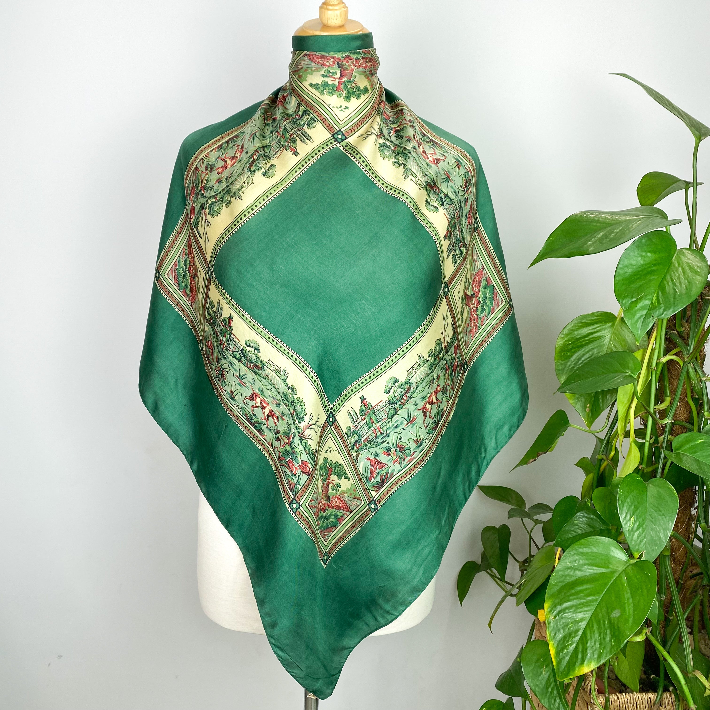 Green Liberty Silk Scarf