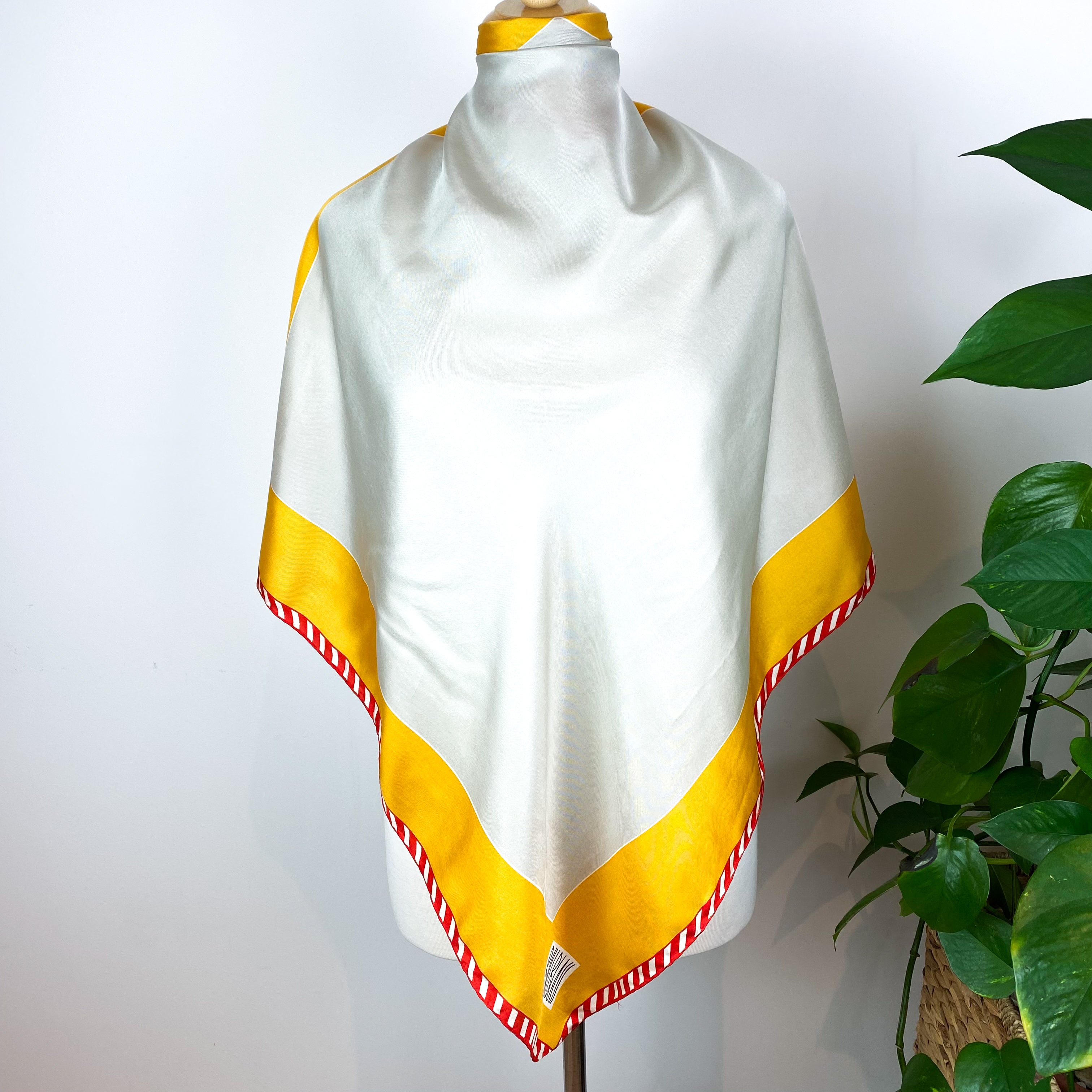 1970s Bill Blass Vintage Silk Scarf