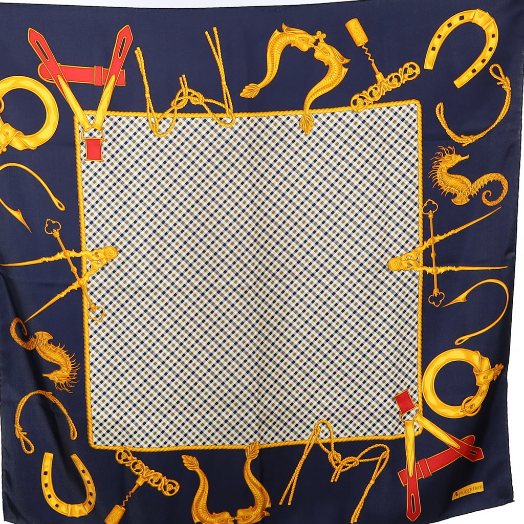 Pristine Aquascutum Traditional Vintage Silk Scarf