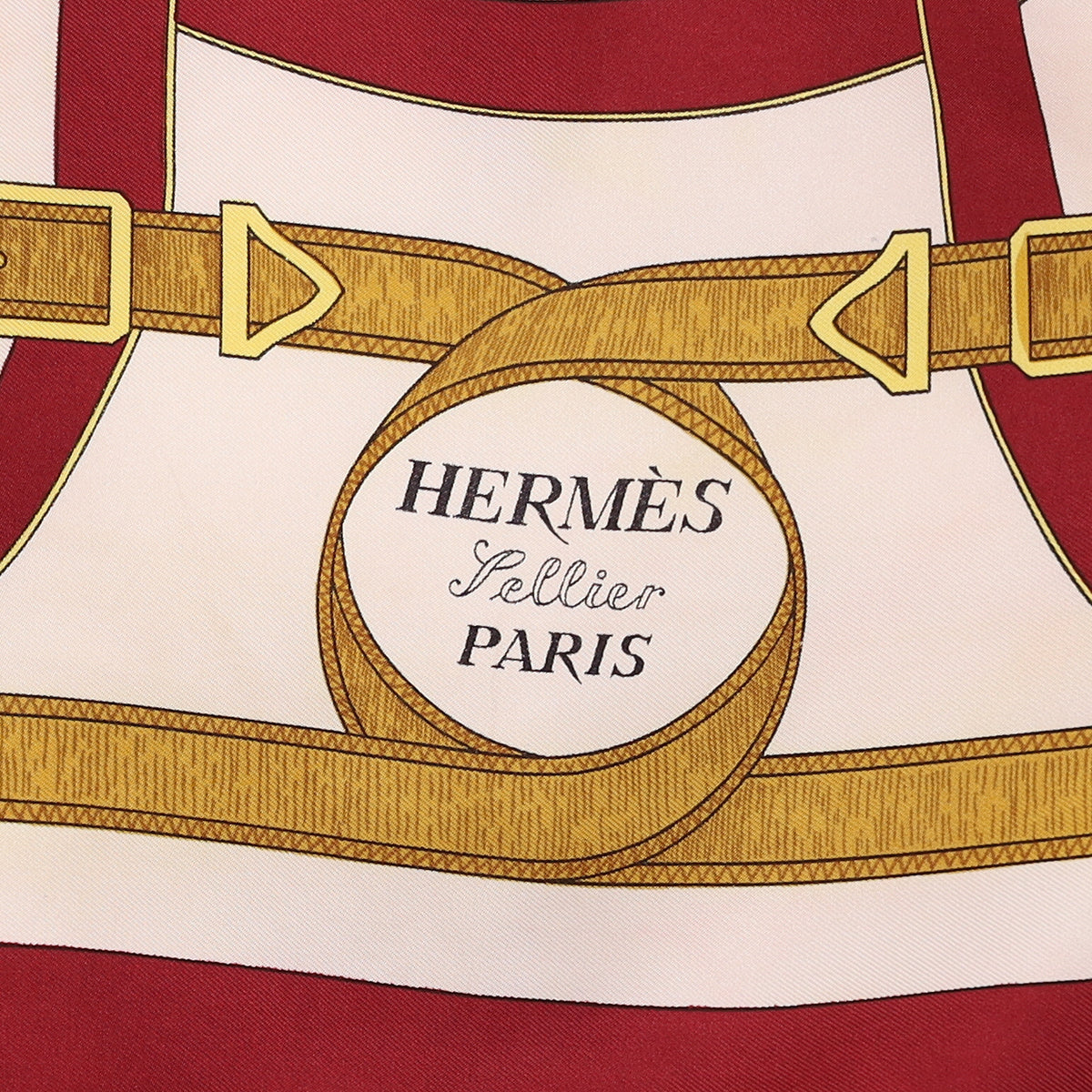 Hermès Eperon D’or Vintage Silk Scarf