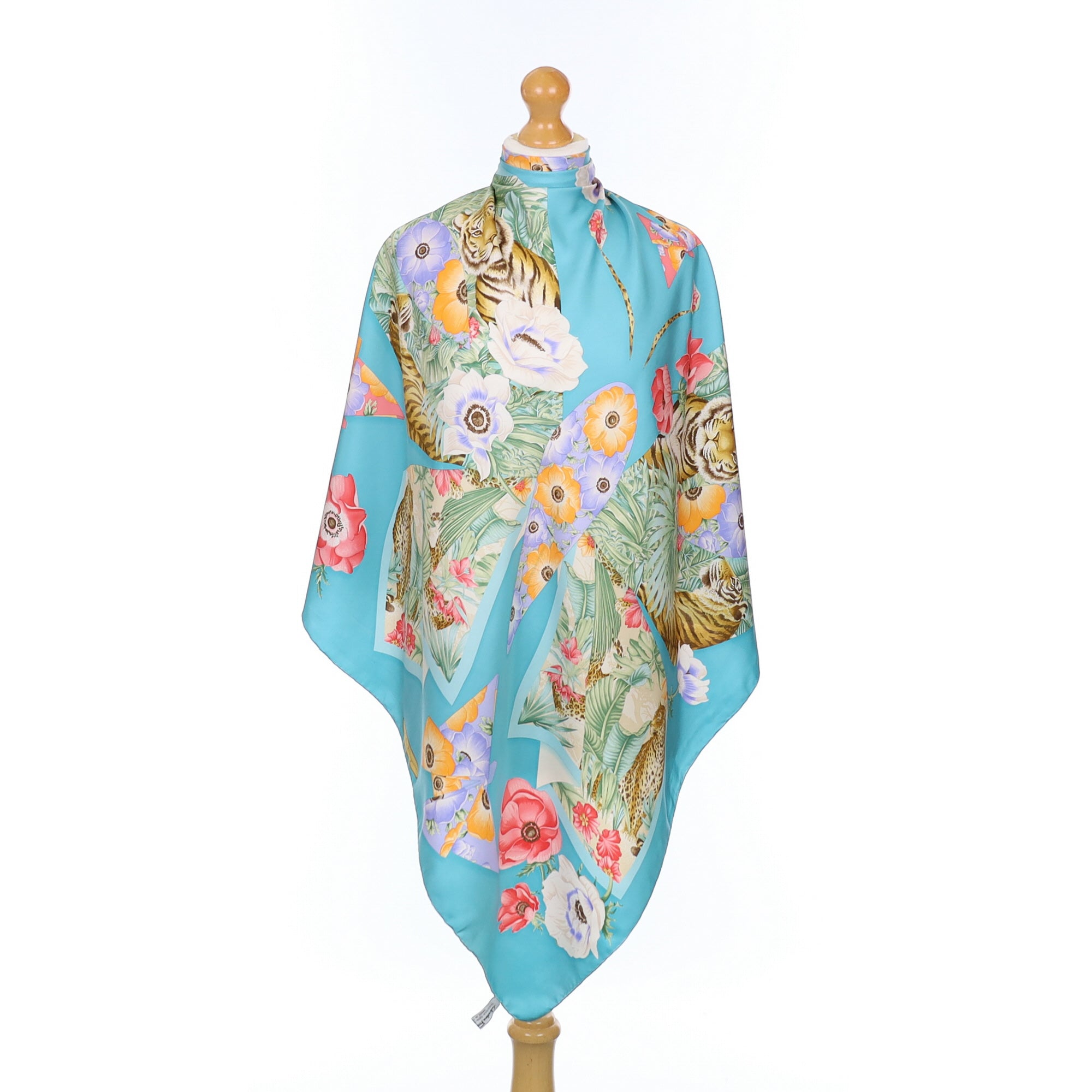 Salvatore Ferragamo Butterfly Design Silk Scarf