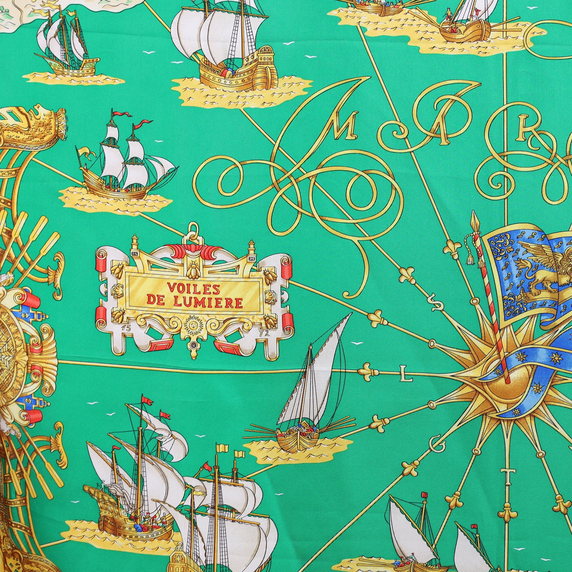 Hermès Voiles de Lumiere Silk Scarf