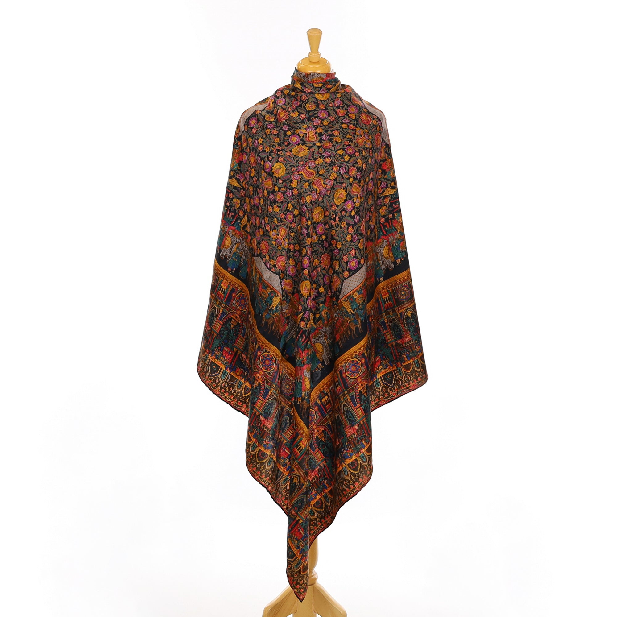 Large Roeckl Multi Coloured Silk Scarf