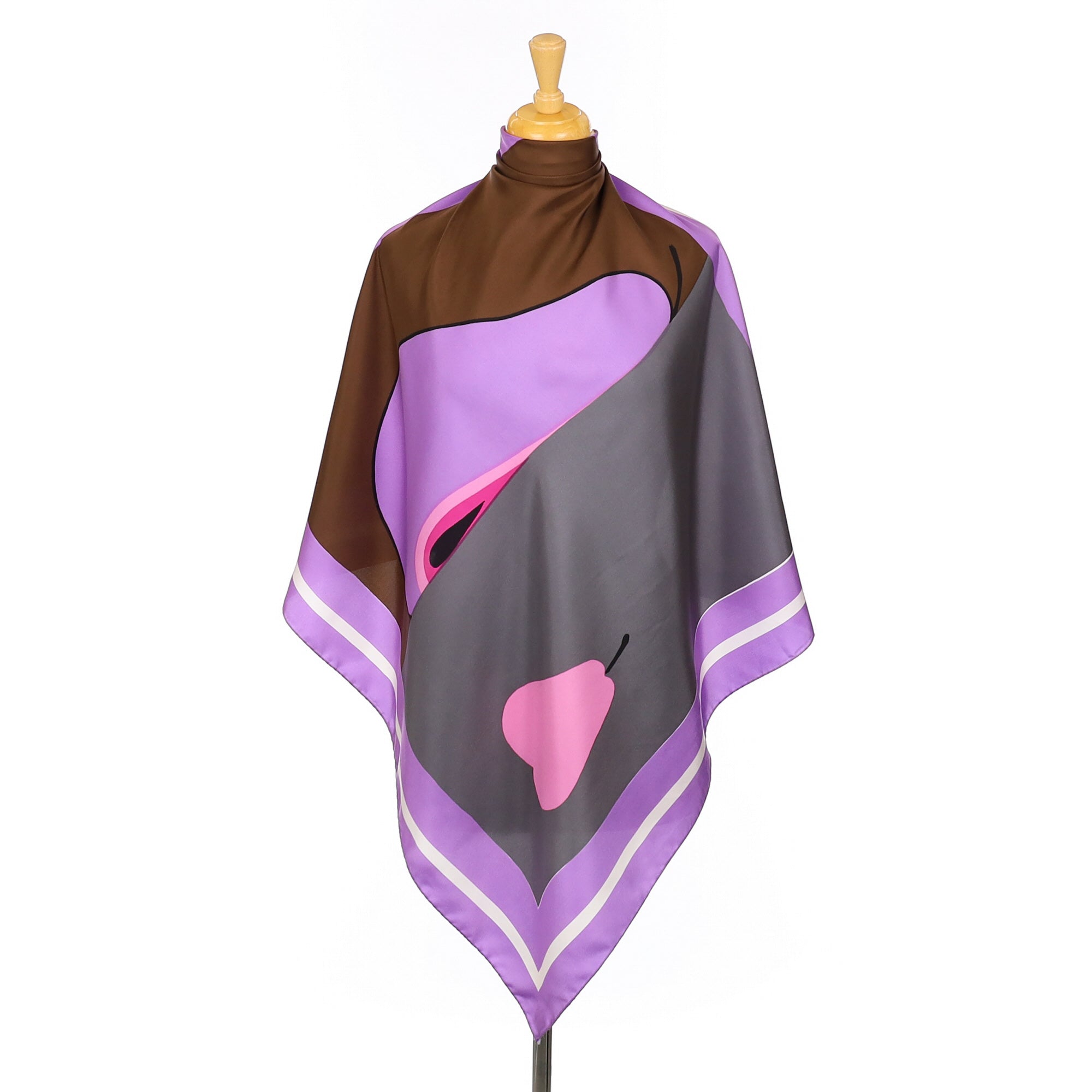 Colourful Abstract Italian Silk Scarf