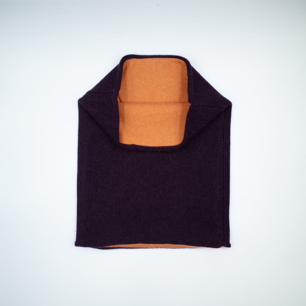 Grape Purple and Sunset Orange Luxury Double Layered Snood