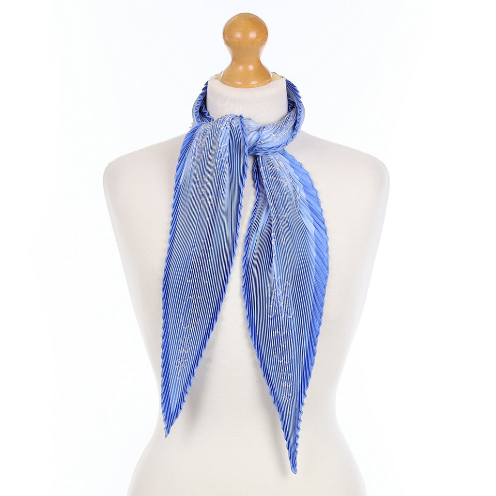 Hermès Piaget Plissé Silk Scarf Rare
