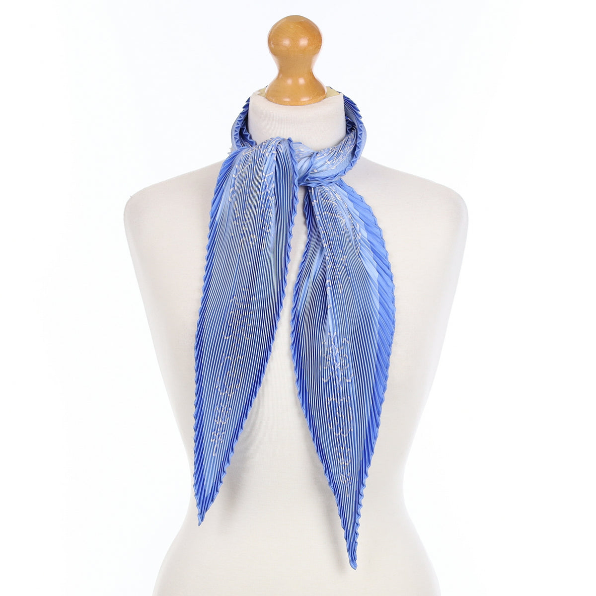 Hermès Piaget Plissé Silk Scarf Rare