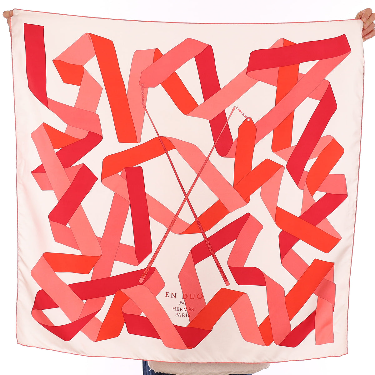 Hermès En Duo Silk Scarf