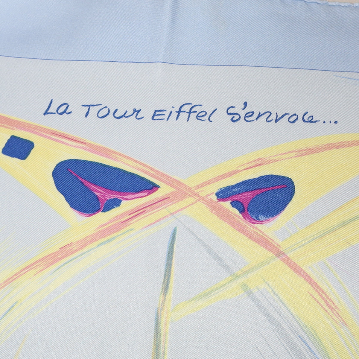 Hermès La Tour Eiffel S’envole Silk Scarf Quite Rare