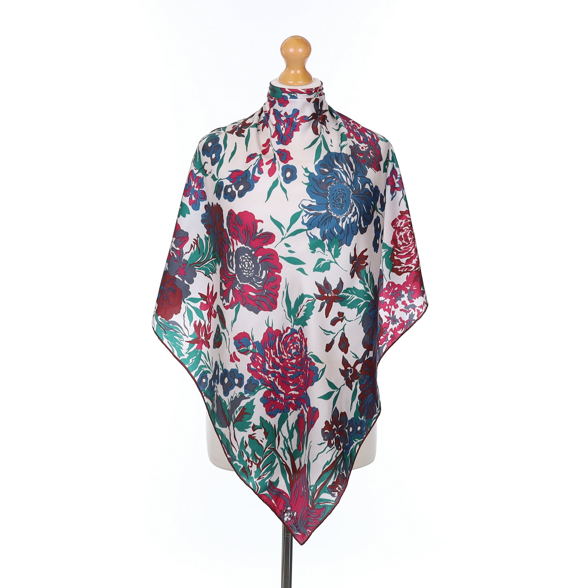 1970’s Richard Allan Floral Vintage Silk Scarf